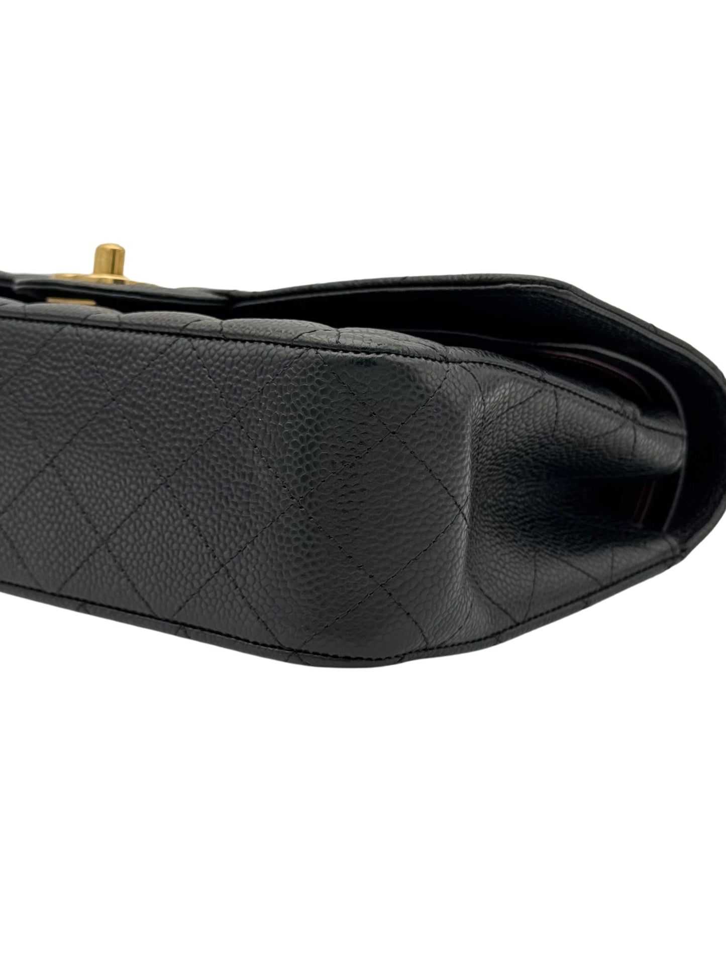 Chanel Classic Double Flap Medium Black Caviar Leather