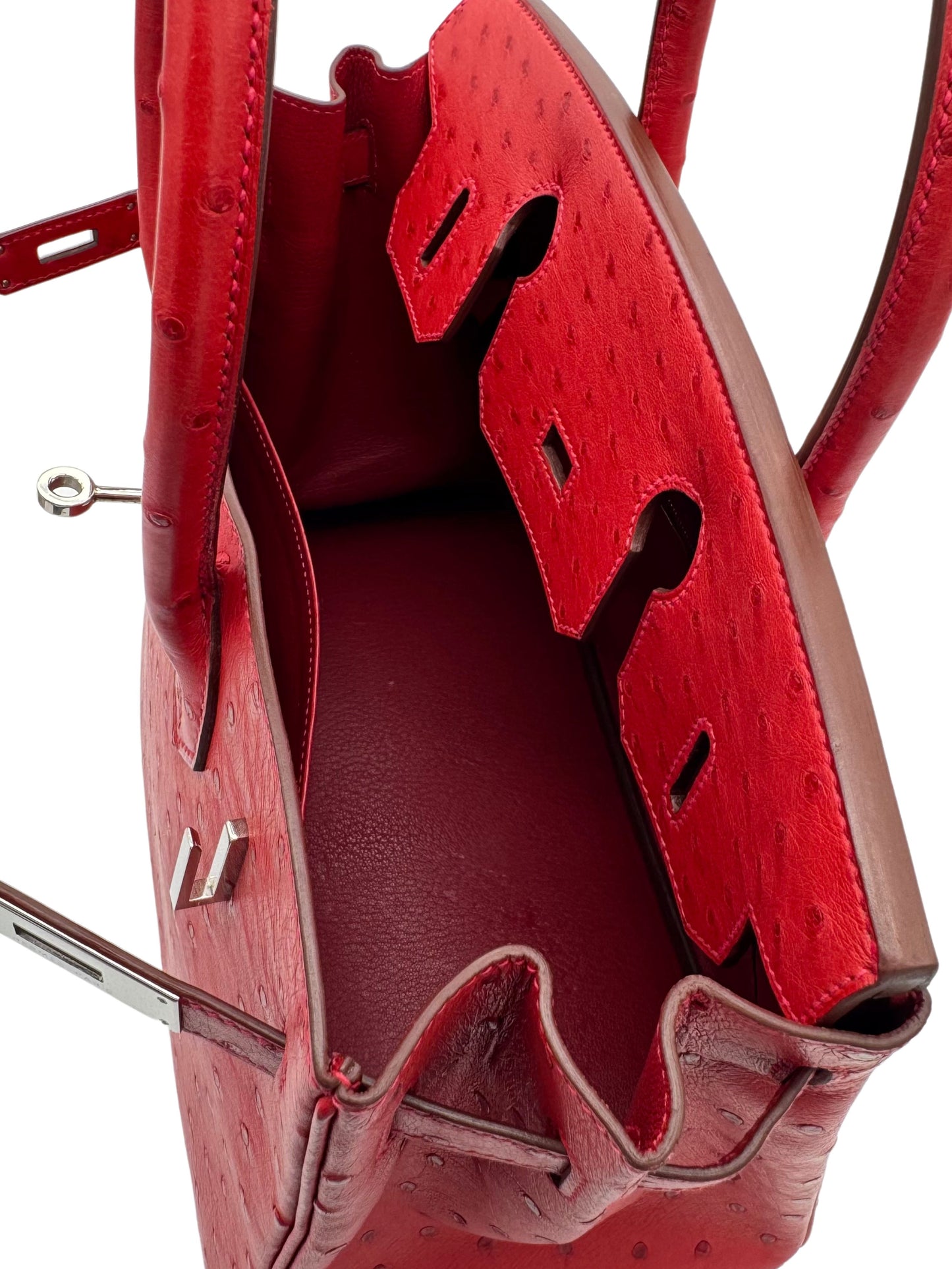 Hermès Birkin 30 Ostrich Bougainvillea