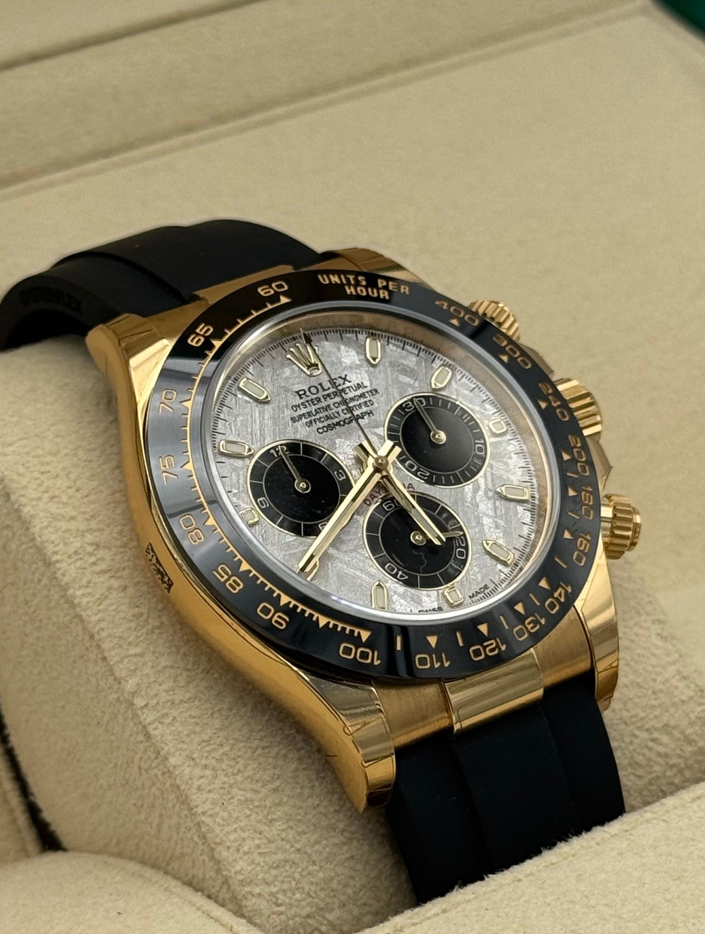 Rolex Daytona Gold Oysterflex Meteorite