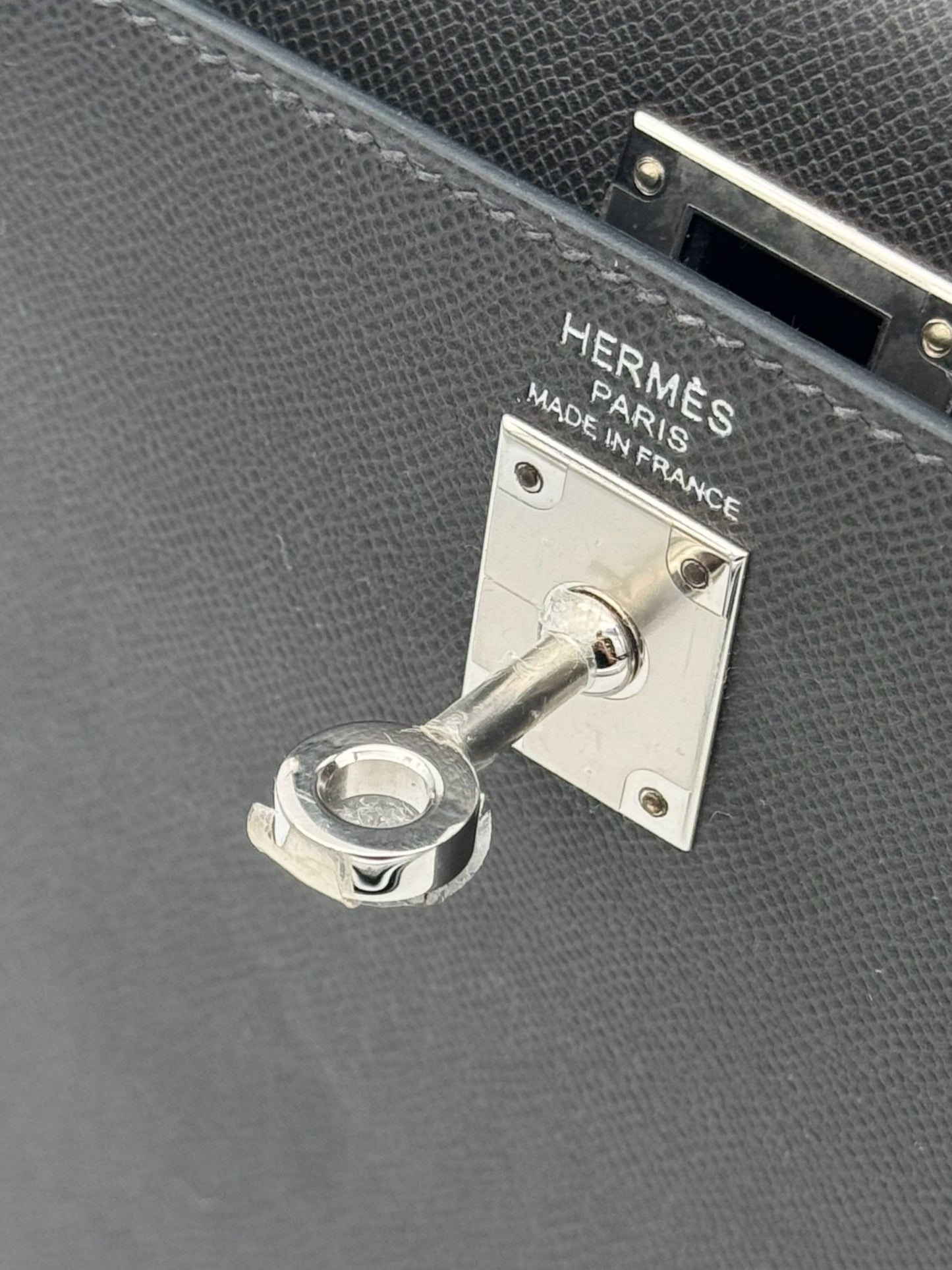 Hermès Kelly 25 Madame Graphite Palladium Hardware