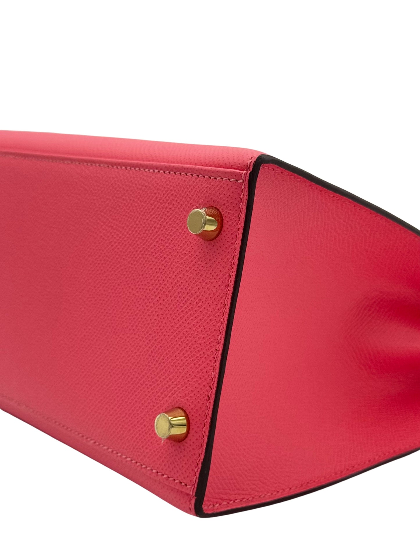Hermès Kelly 28 Epsom Rose Azalee Gold Hardware