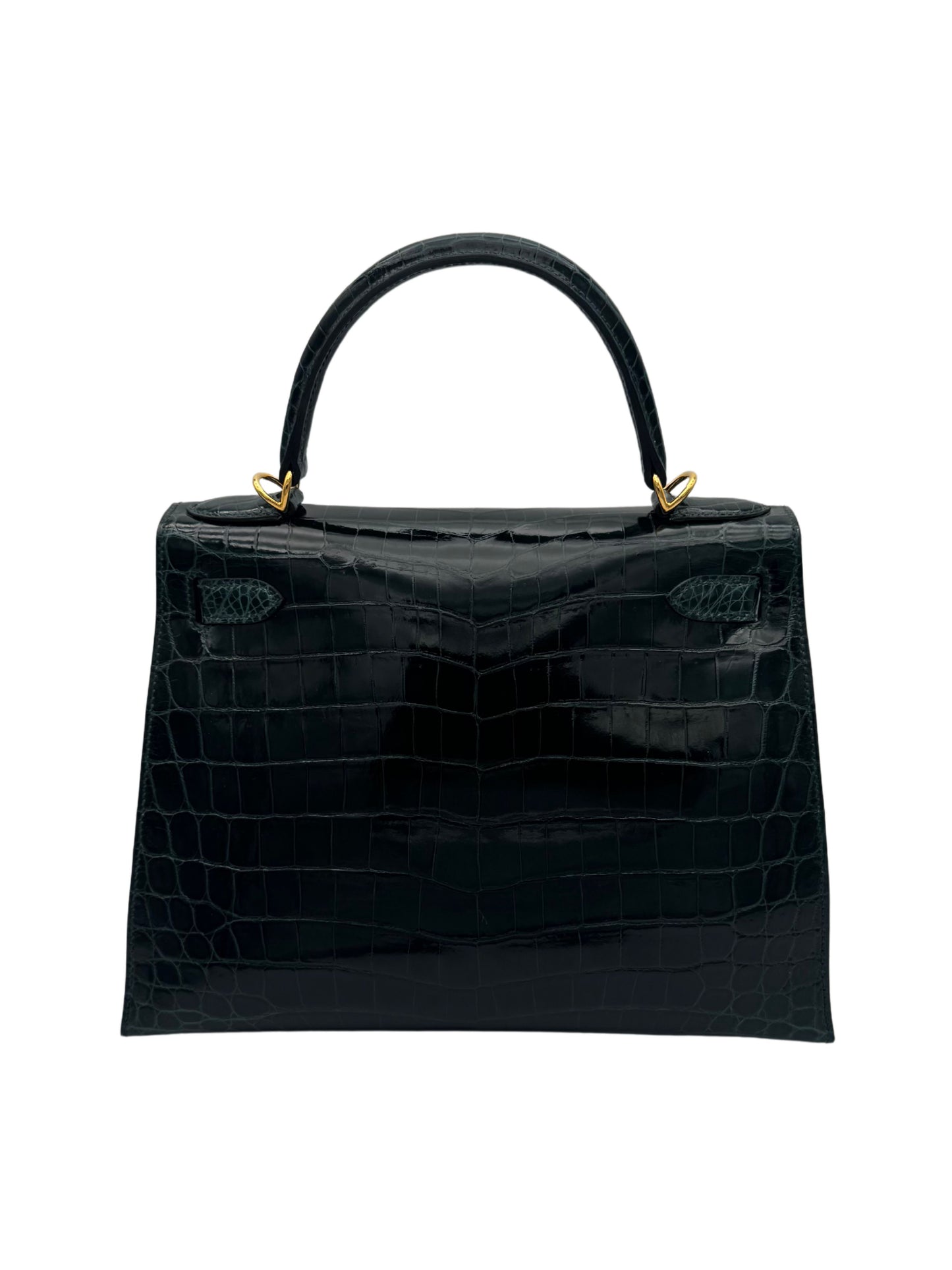 Hermès Kelly 28 Niloticus Crocodile Vert Cypress