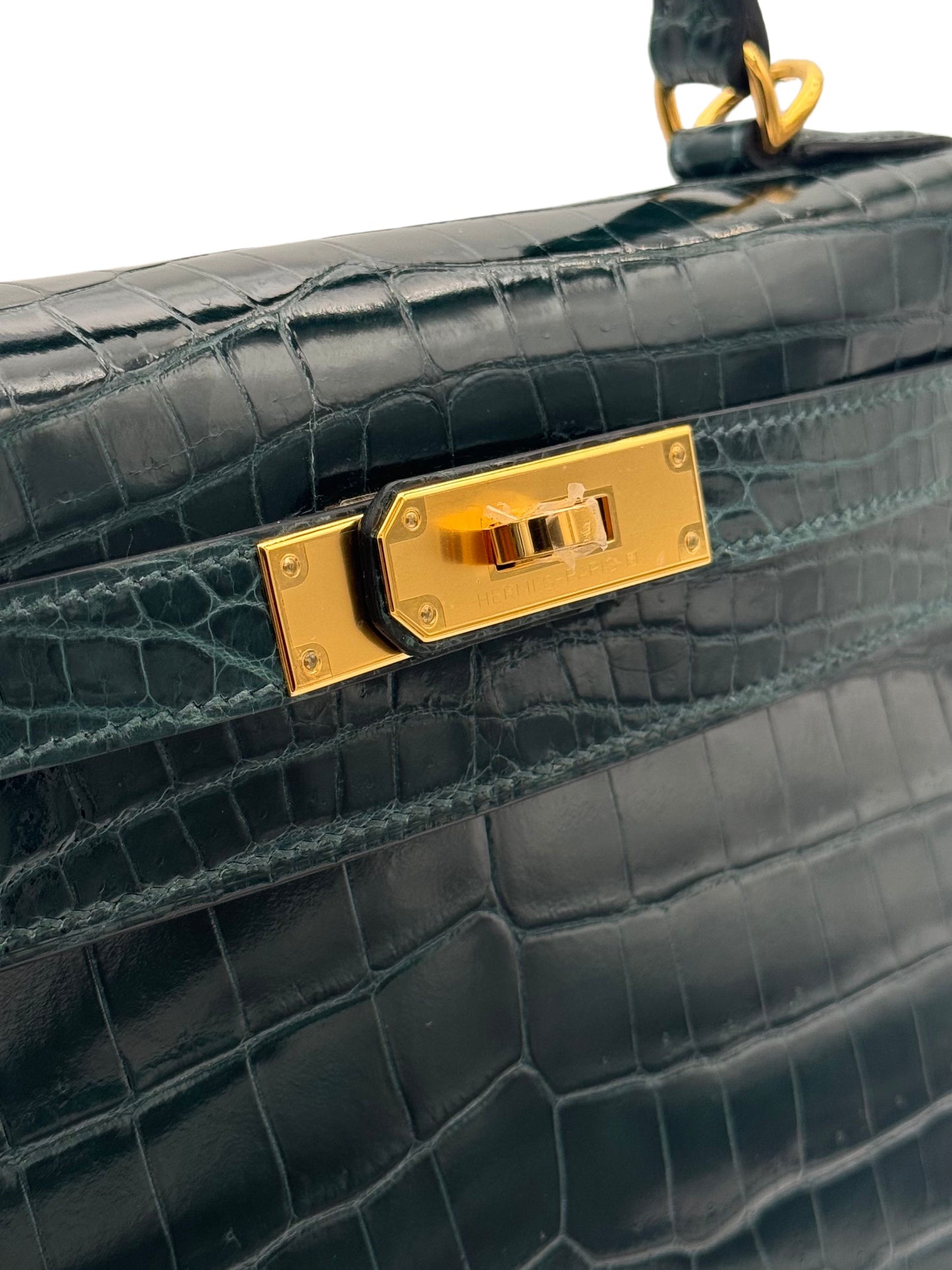 Hermès Kelly 28 Niloticus Crocodile Vert Cypress