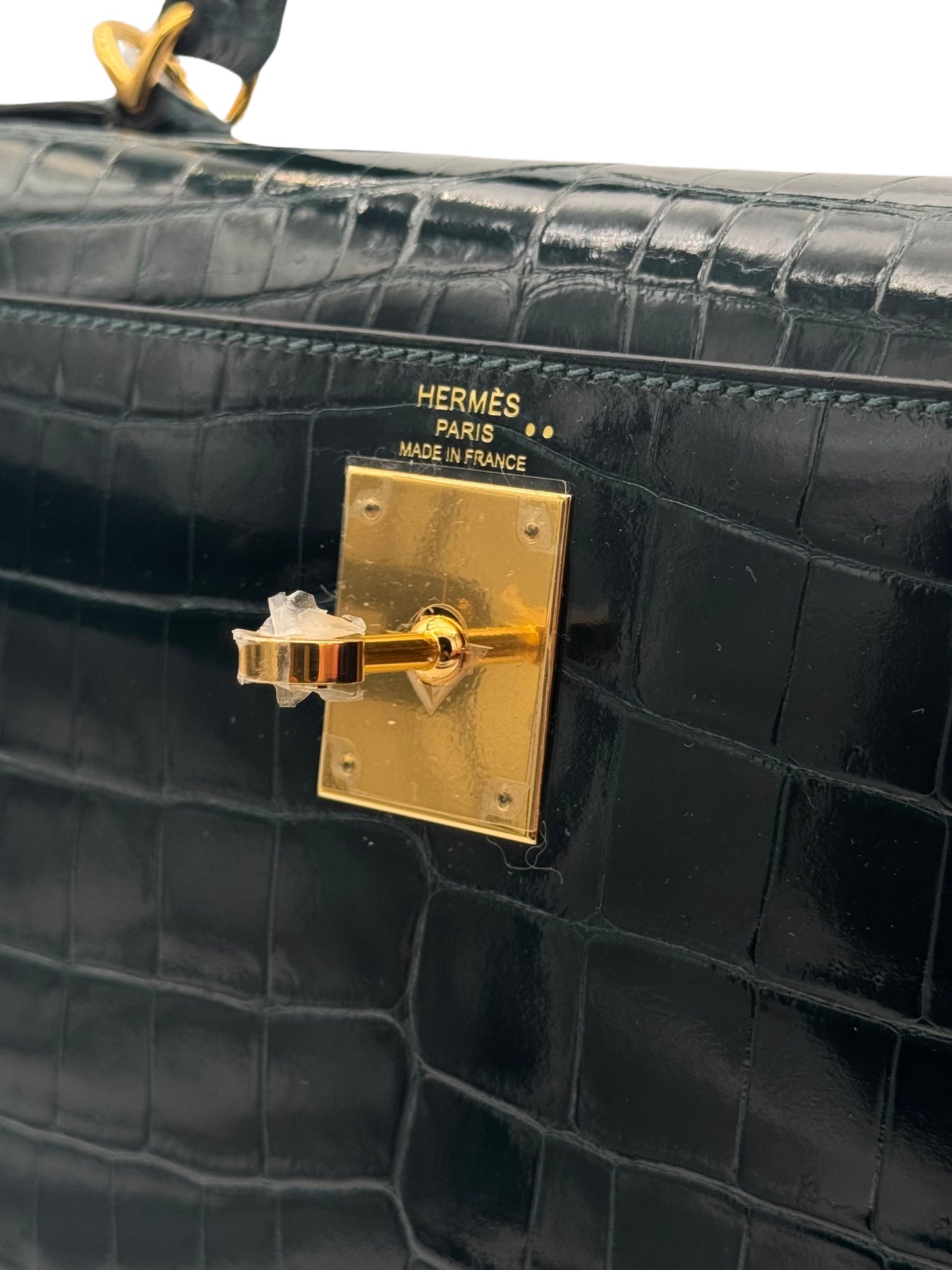 Hermès Kelly 28 Niloticus Crocodile Vert Cypress