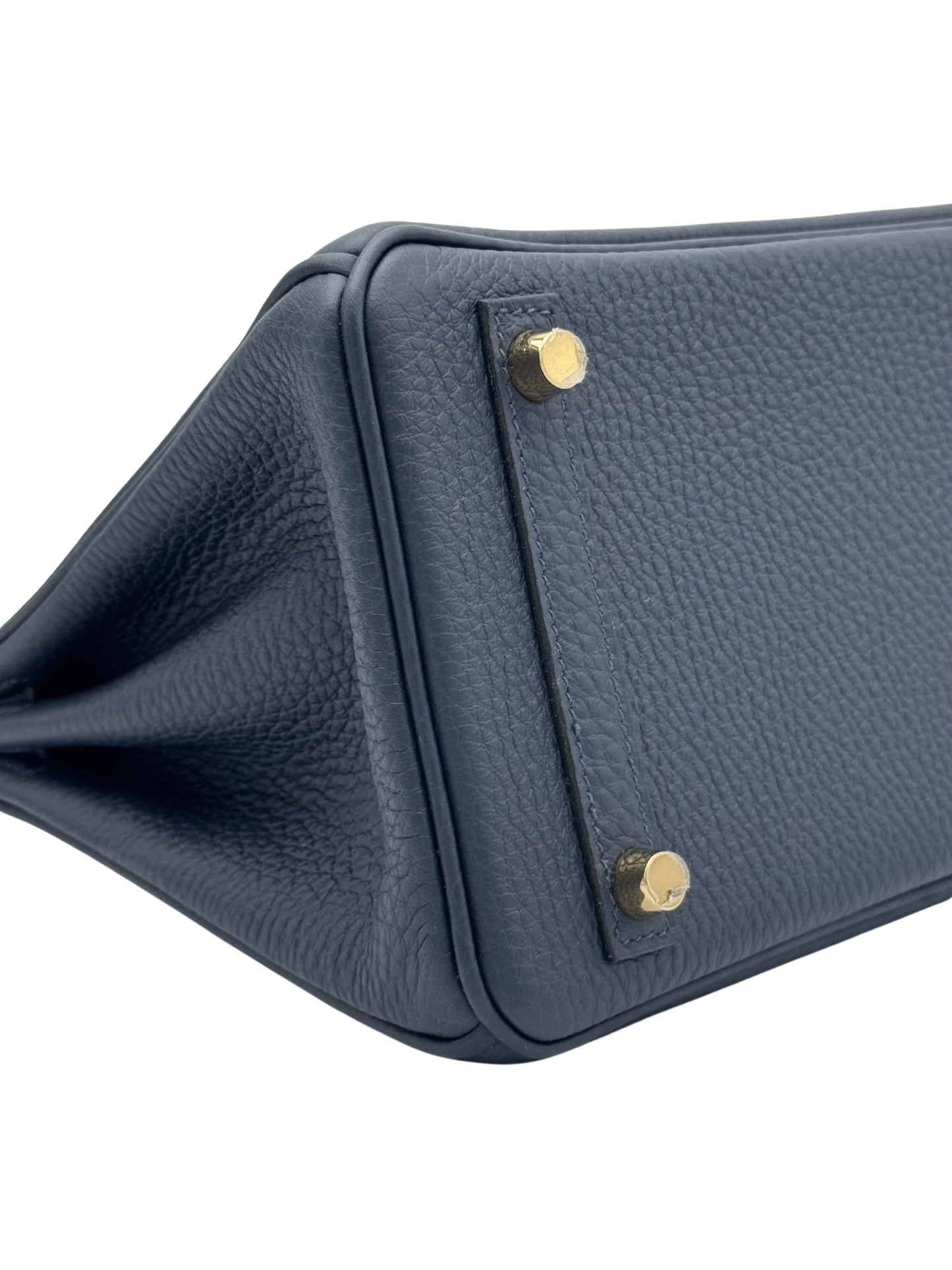 Hermès Birkin 25 Togo Blue Abysse Gold Hardware
