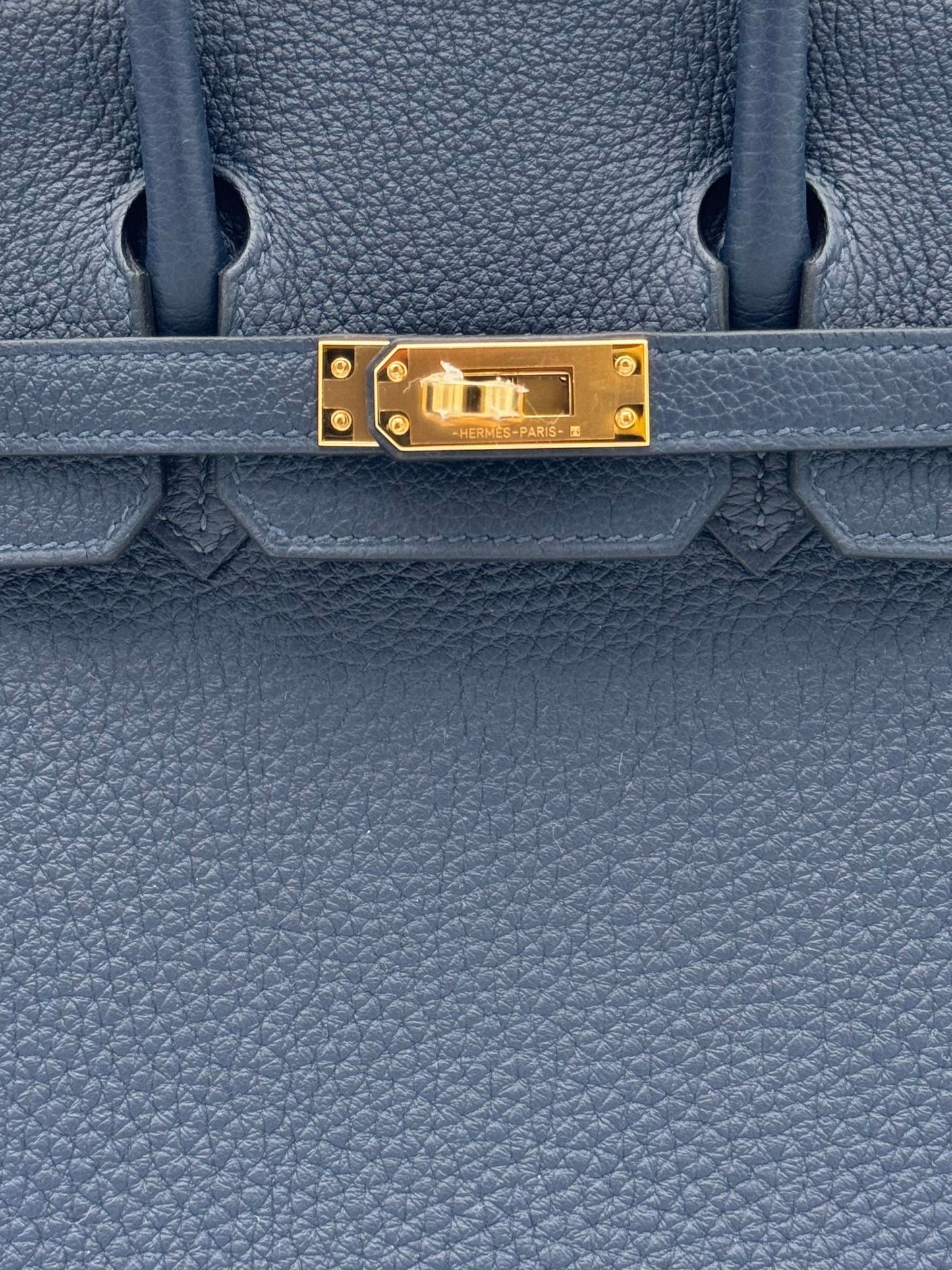 Hermès Birkin 25 Togo Blue Abysse Gold Hardware
