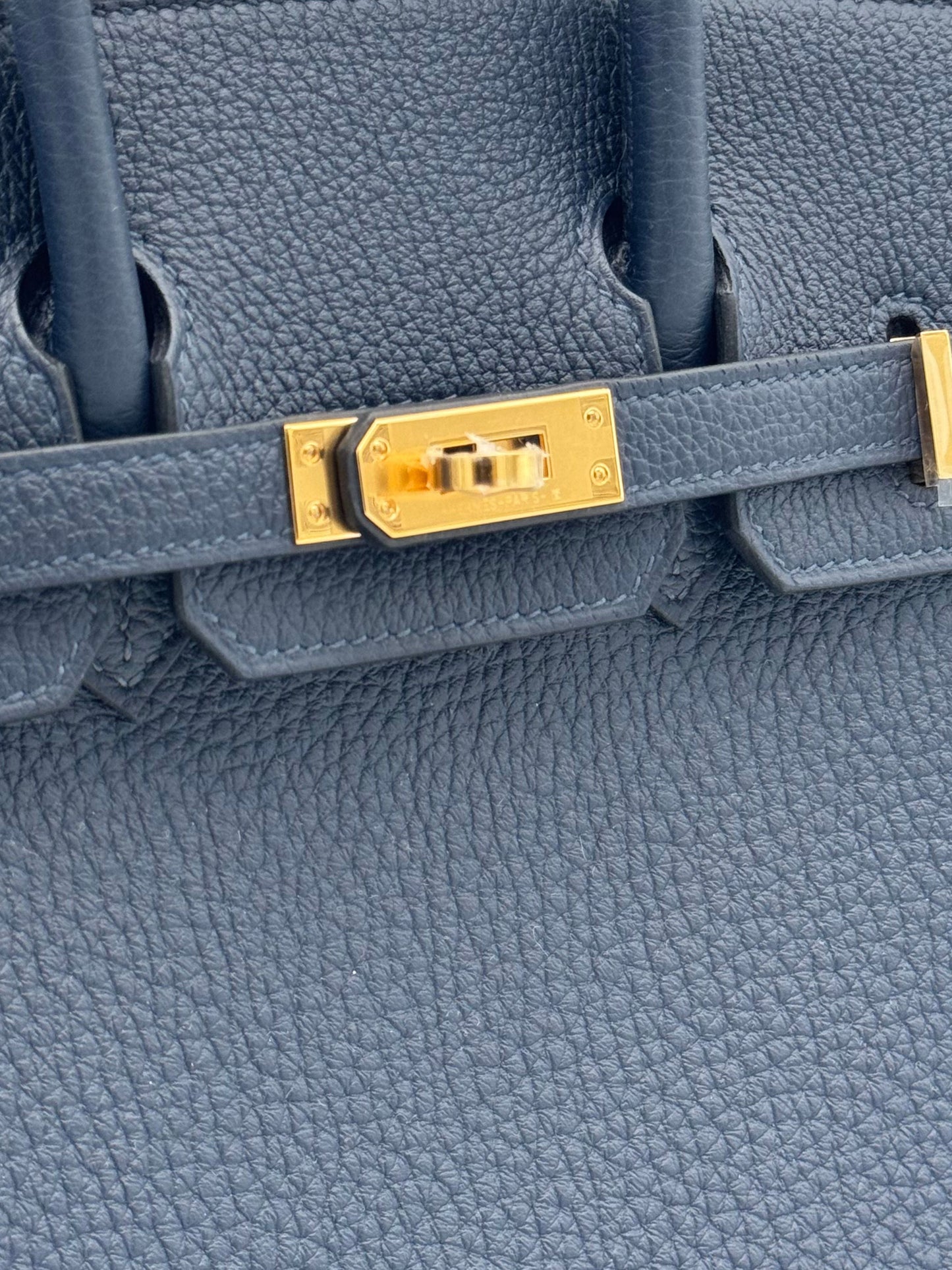Hermès Birkin 25 Togo Blue Abysse Gold Hardware