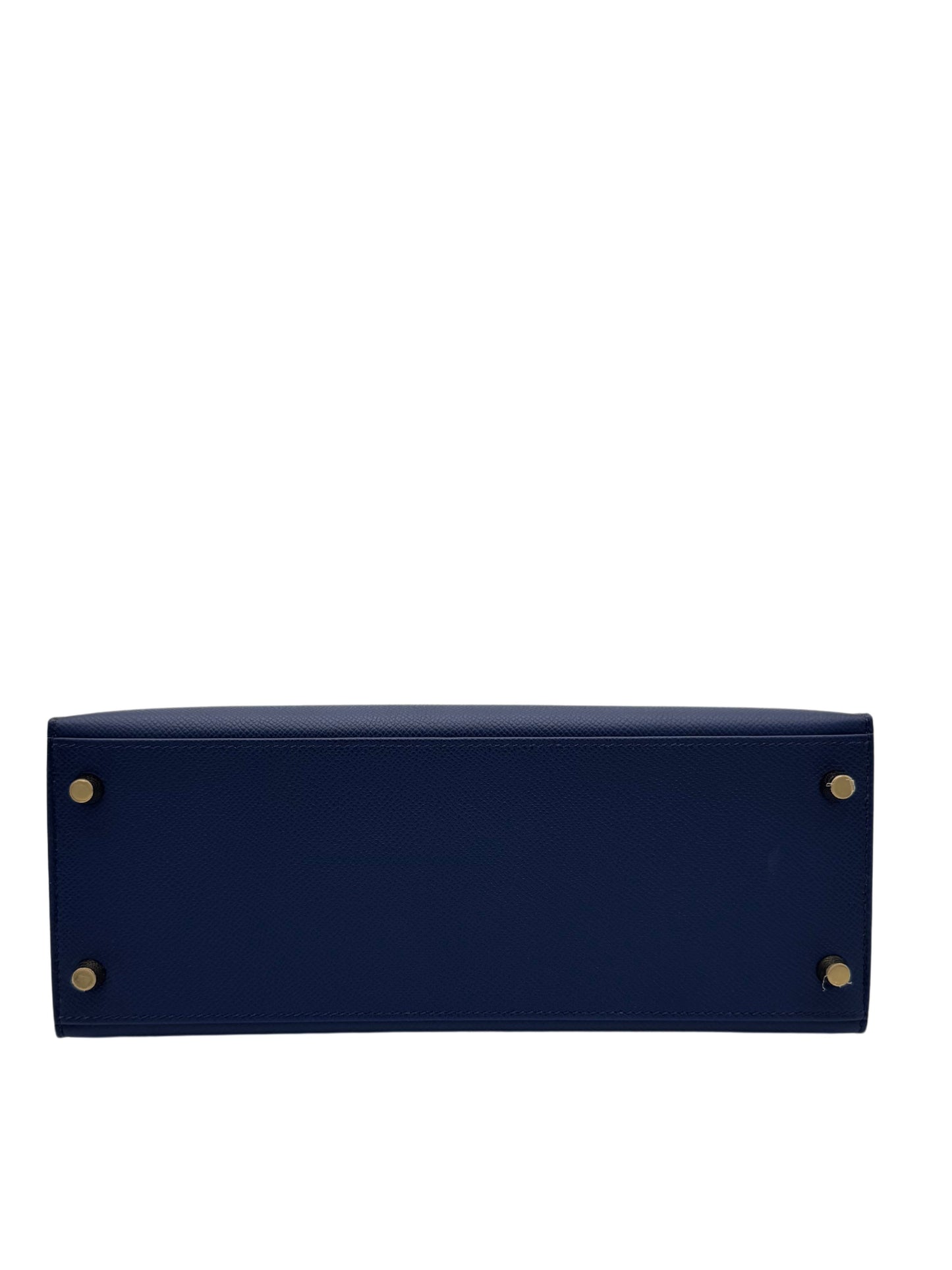 Hermès Kelly 28 HSS Epsom Blue Sapphire / Grey Perle
