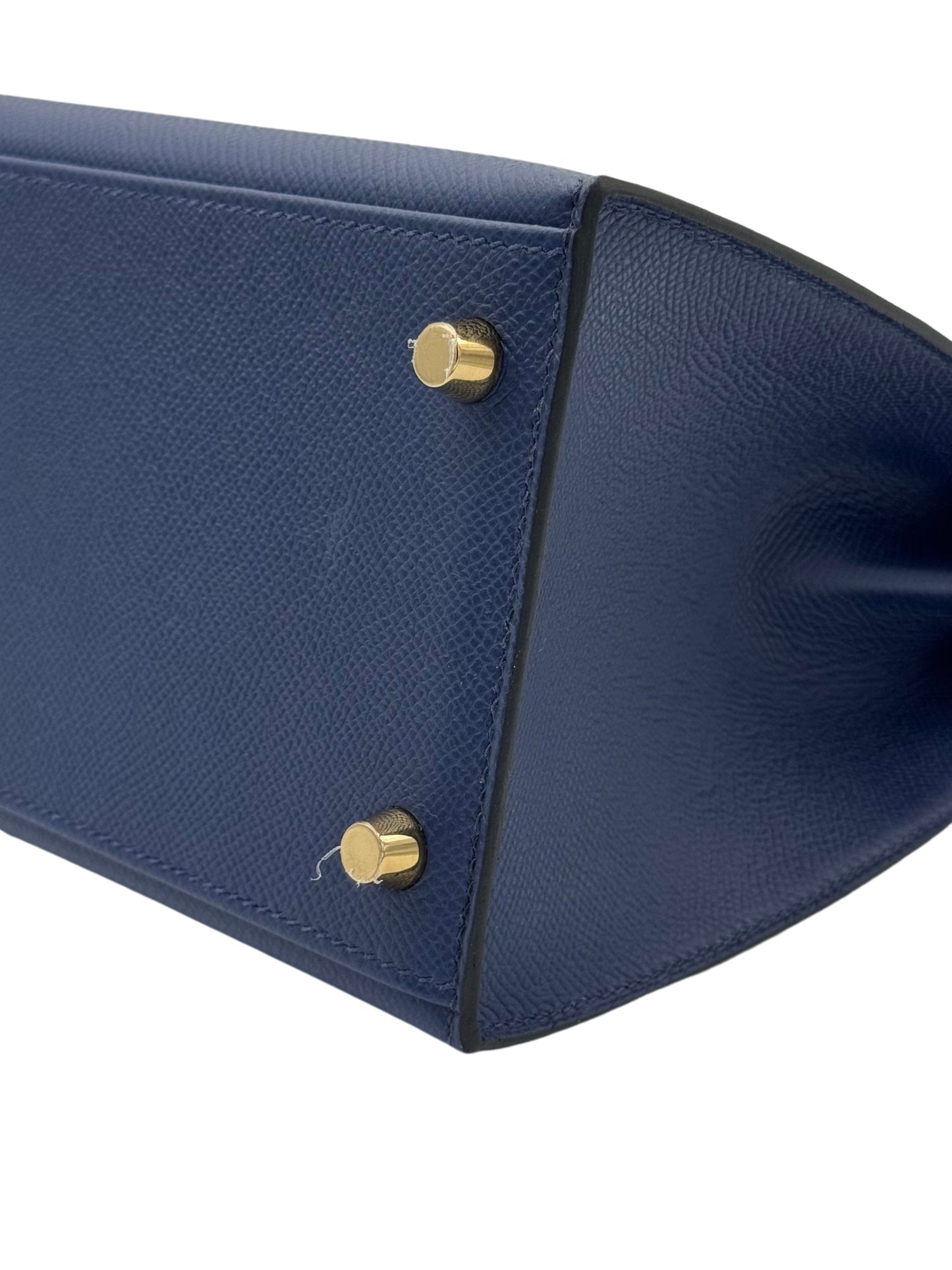Hermès Kelly 28 HSS Epsom Blue Sapphire / Grey Perle