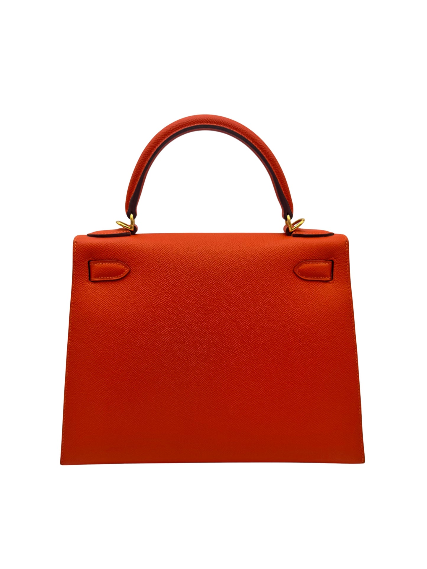 Hermès Kelly 28 Epsom Orange Gold Hardware