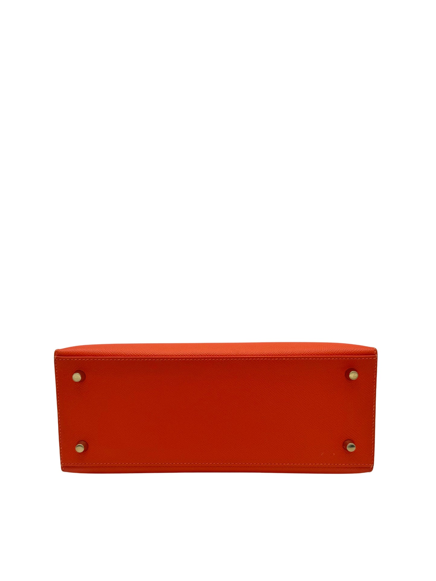 Hermès Kelly 28 Epsom Orange Gold Hardware