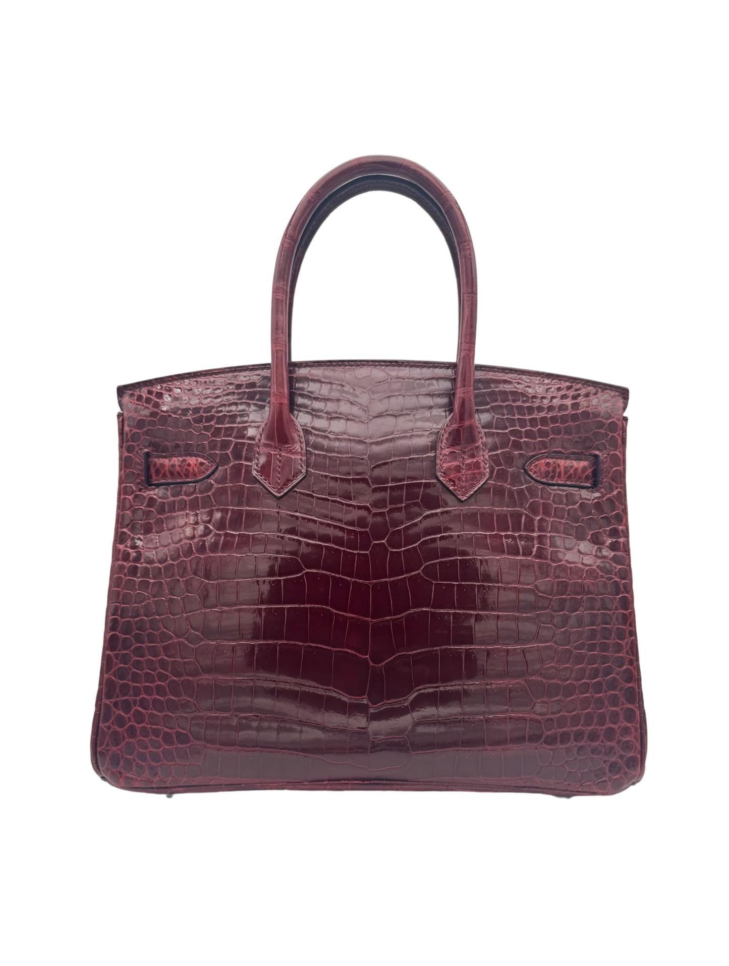 Hermès Birkin 30 Crocodile Porosus Bourdeaux