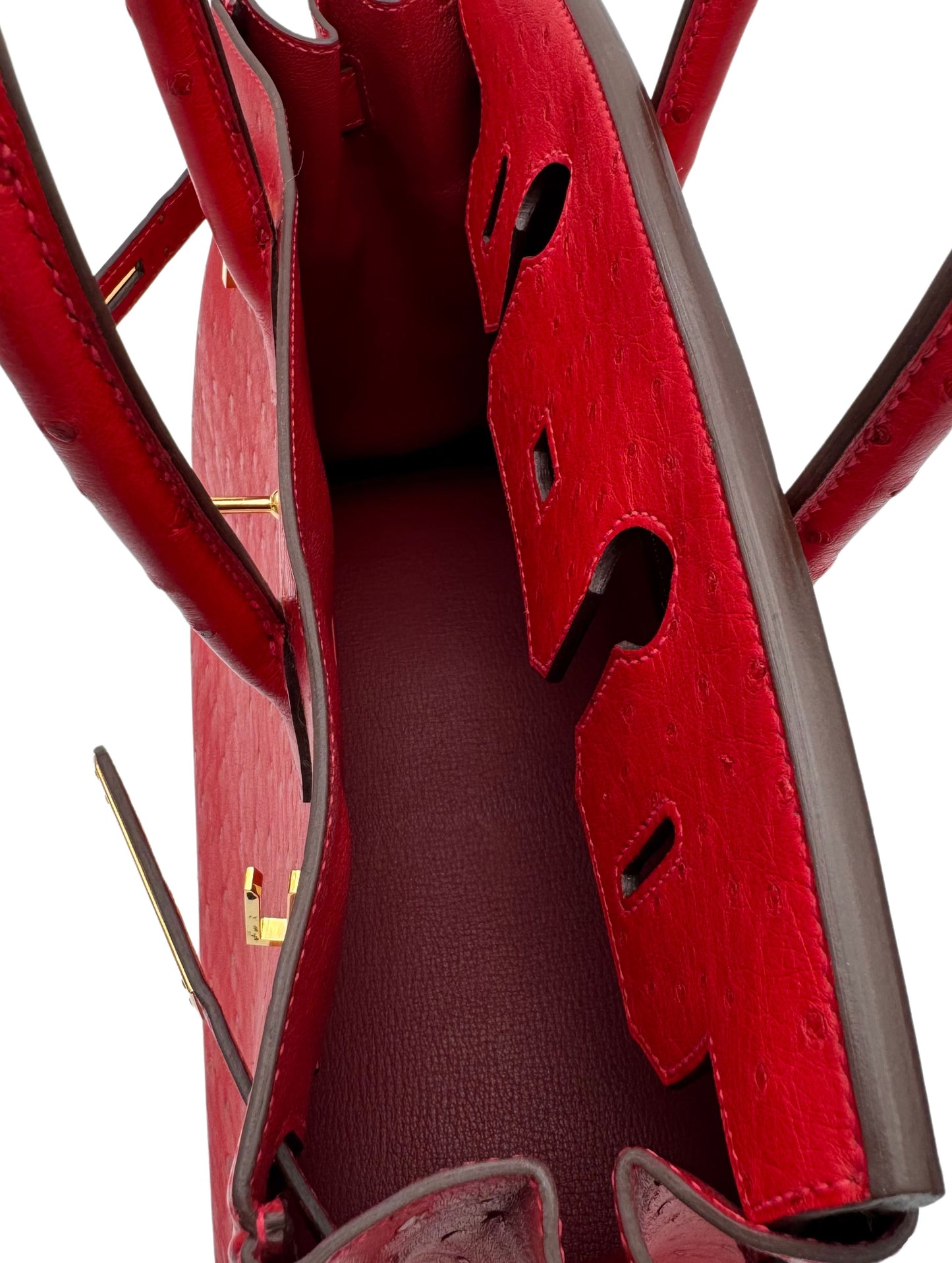 Hermès Birkin 30 Ostrich Bougainvillea