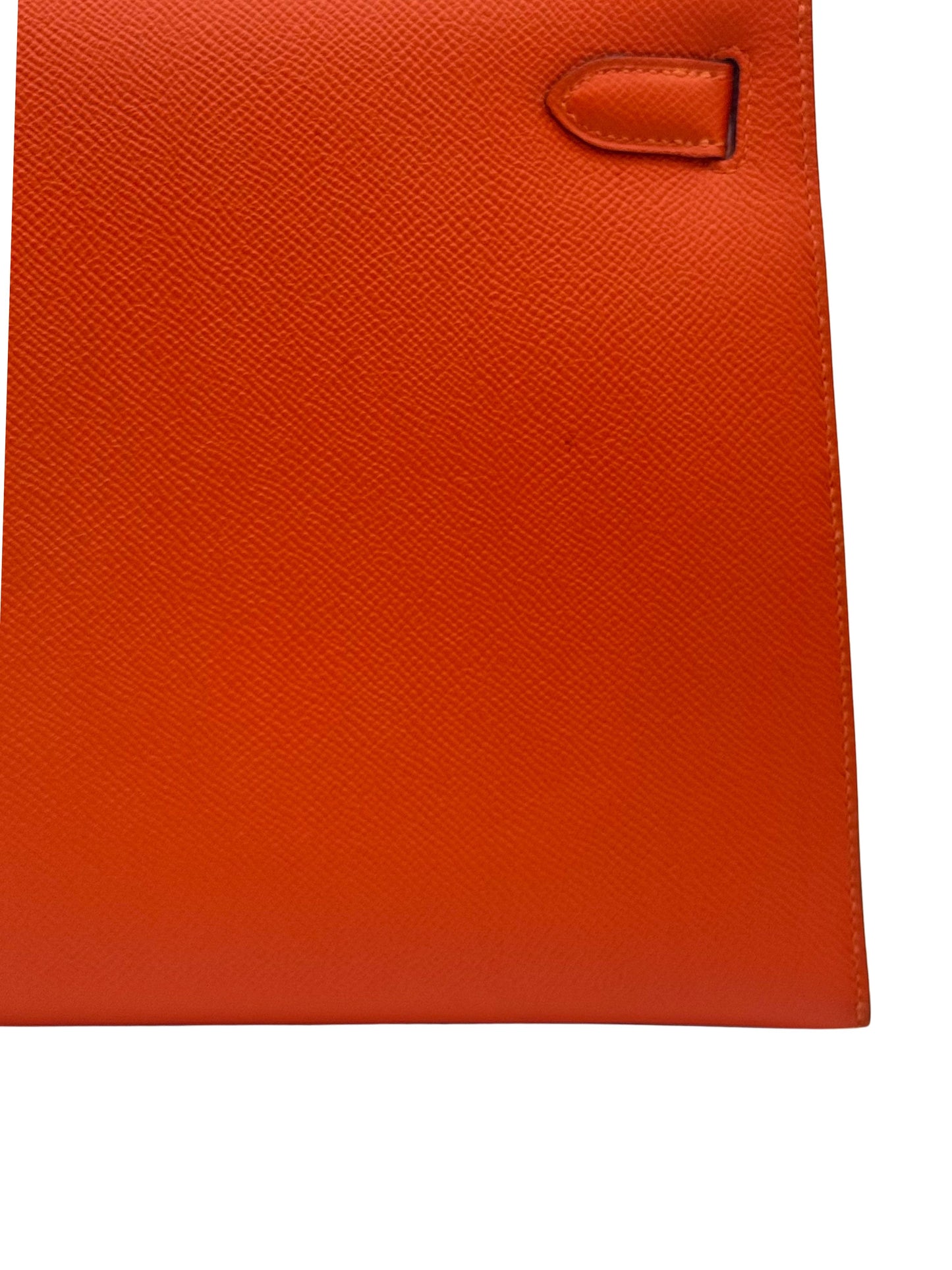Hermès Kelly 28 Epsom Orange Gold Hardware