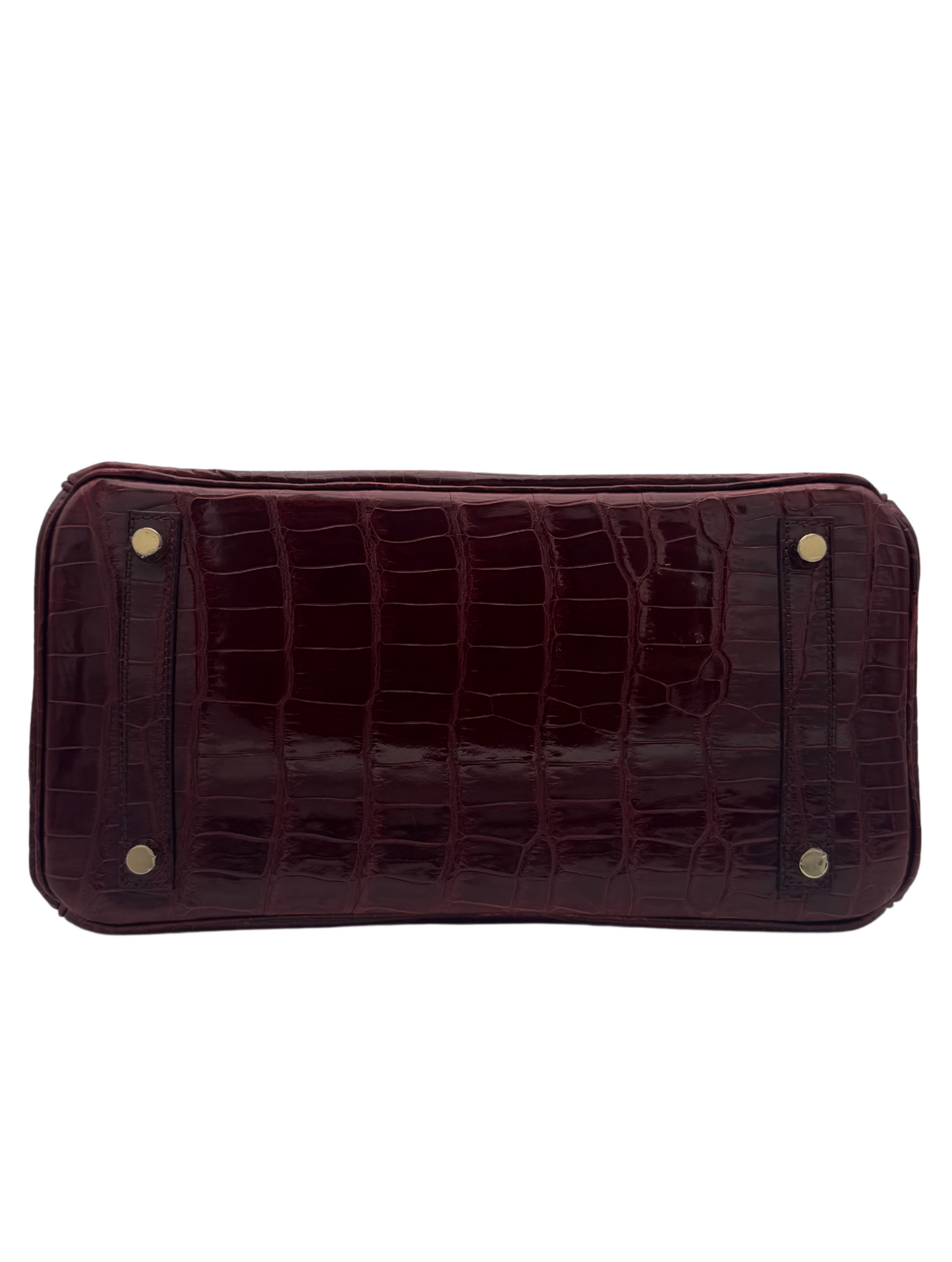 Hermès Birkin 30 Crocodile Porosus Bourdeaux