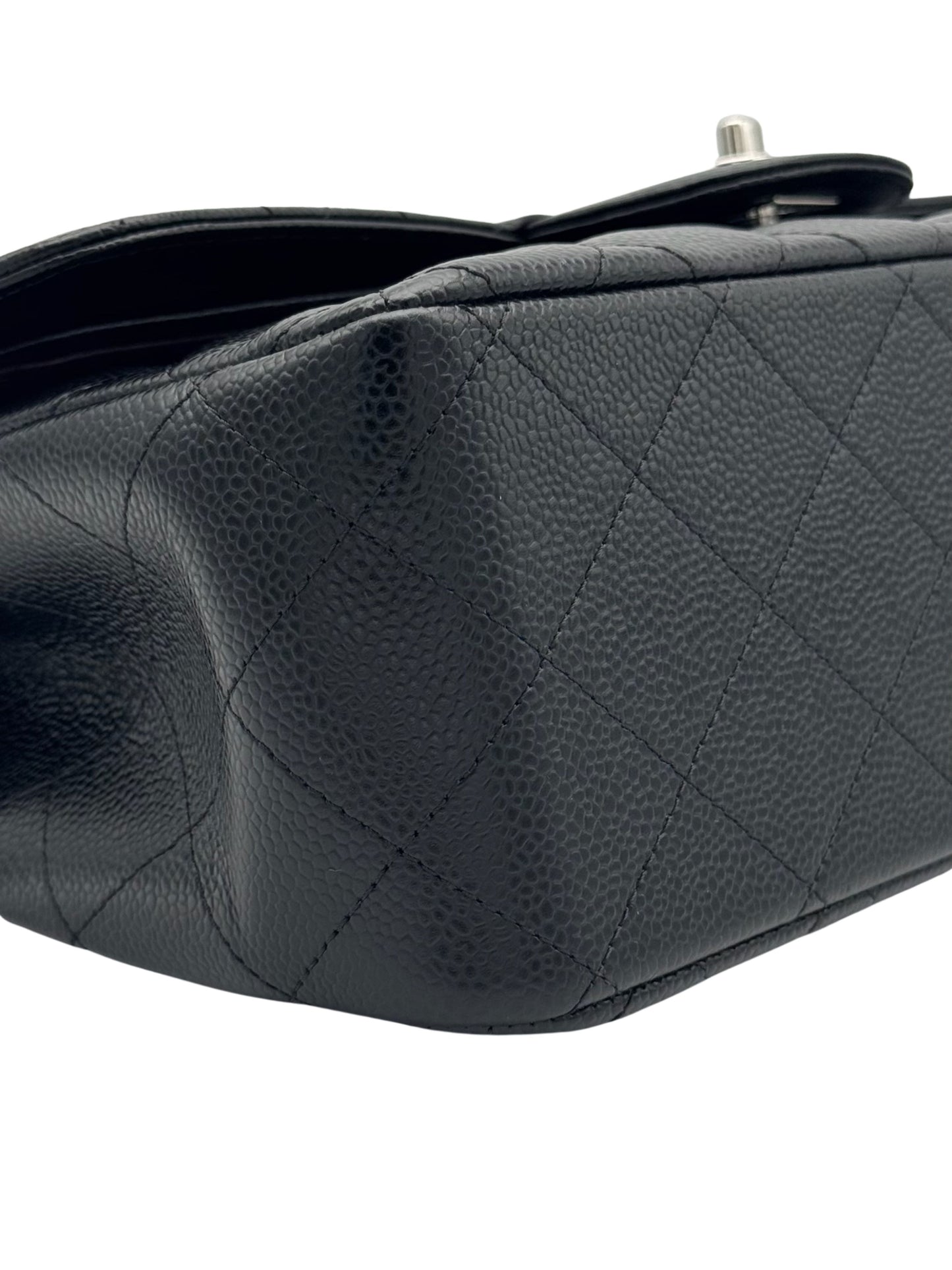 Chanel Classic Jumbo Black Caviar Leather