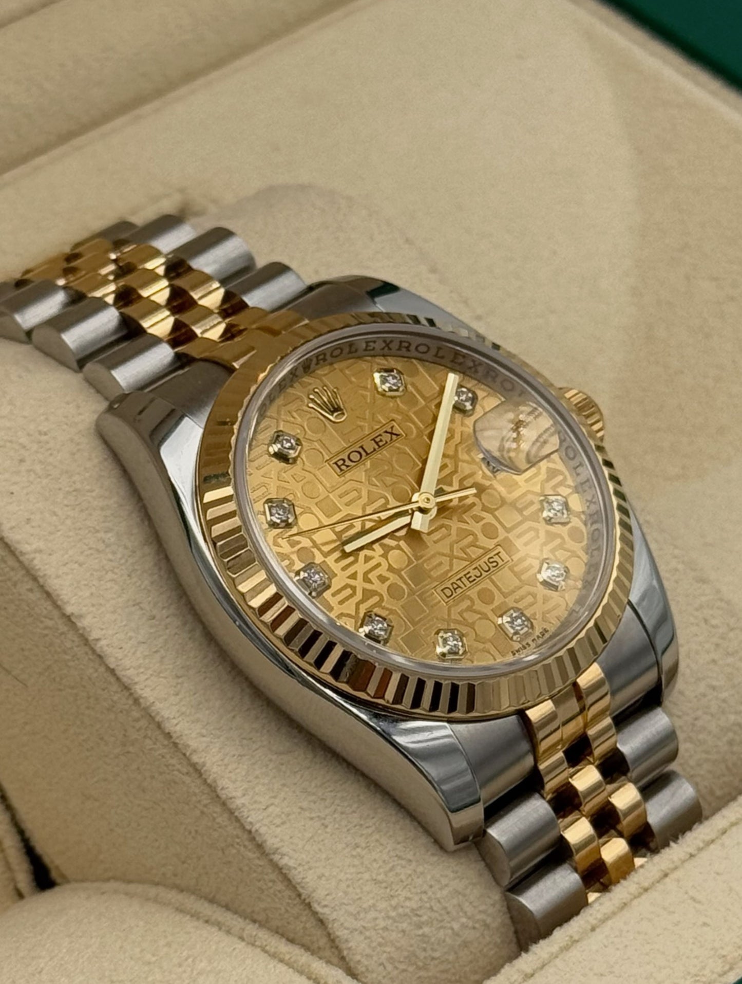 Rolex Datejust 36mm Steel/Gold Anniversary Dial