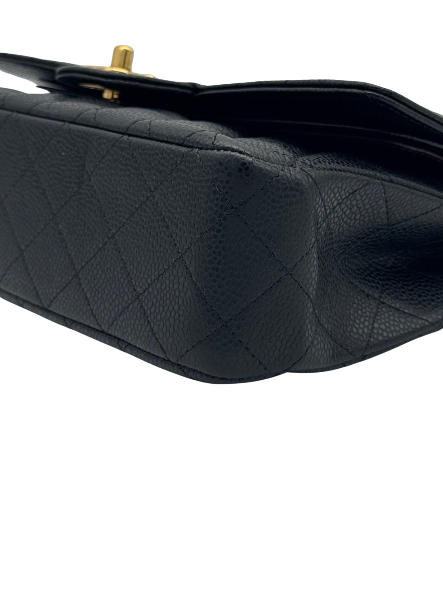 Chanel Classic Medium Black Caviar Leather