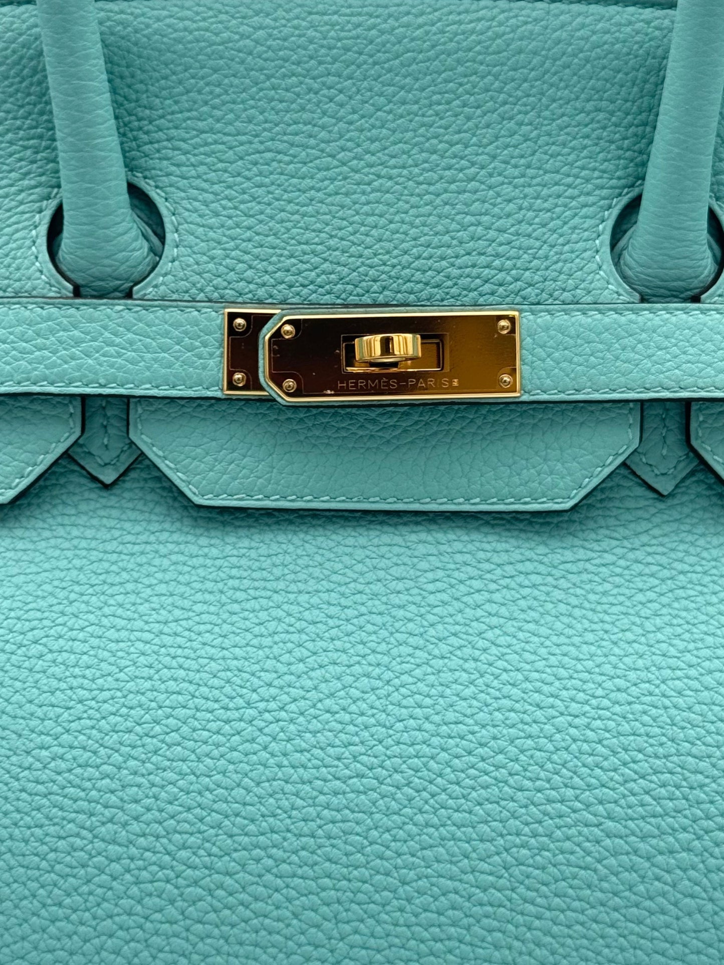 Hermès Birkin 35 Togo Blue Atoll Gold Hardware