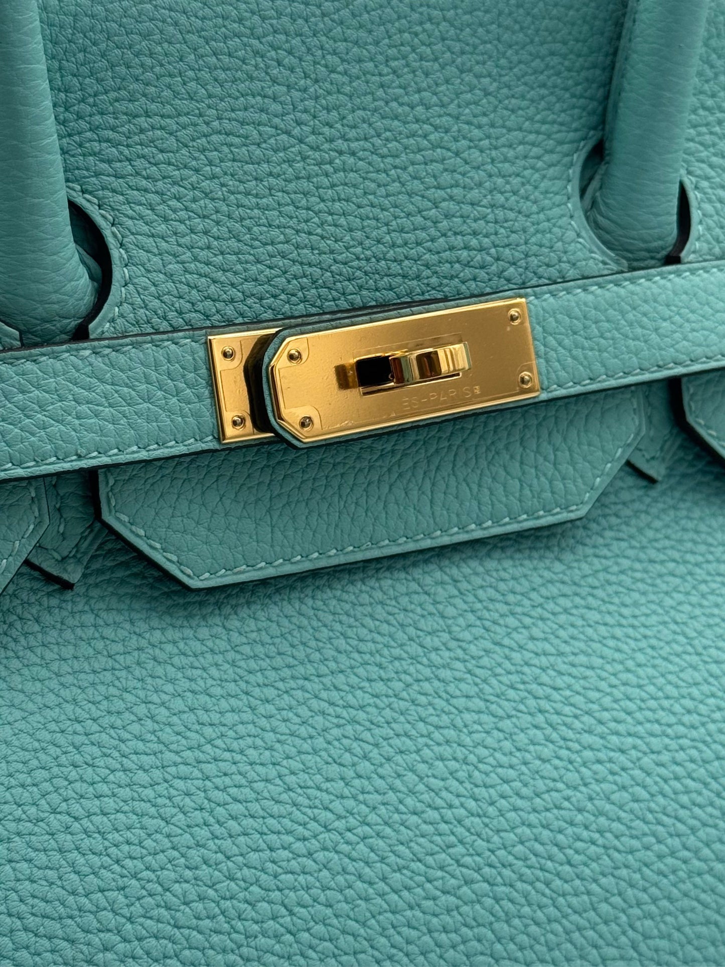 Hermès Birkin 35 Togo Blue Atoll Gold Hardware