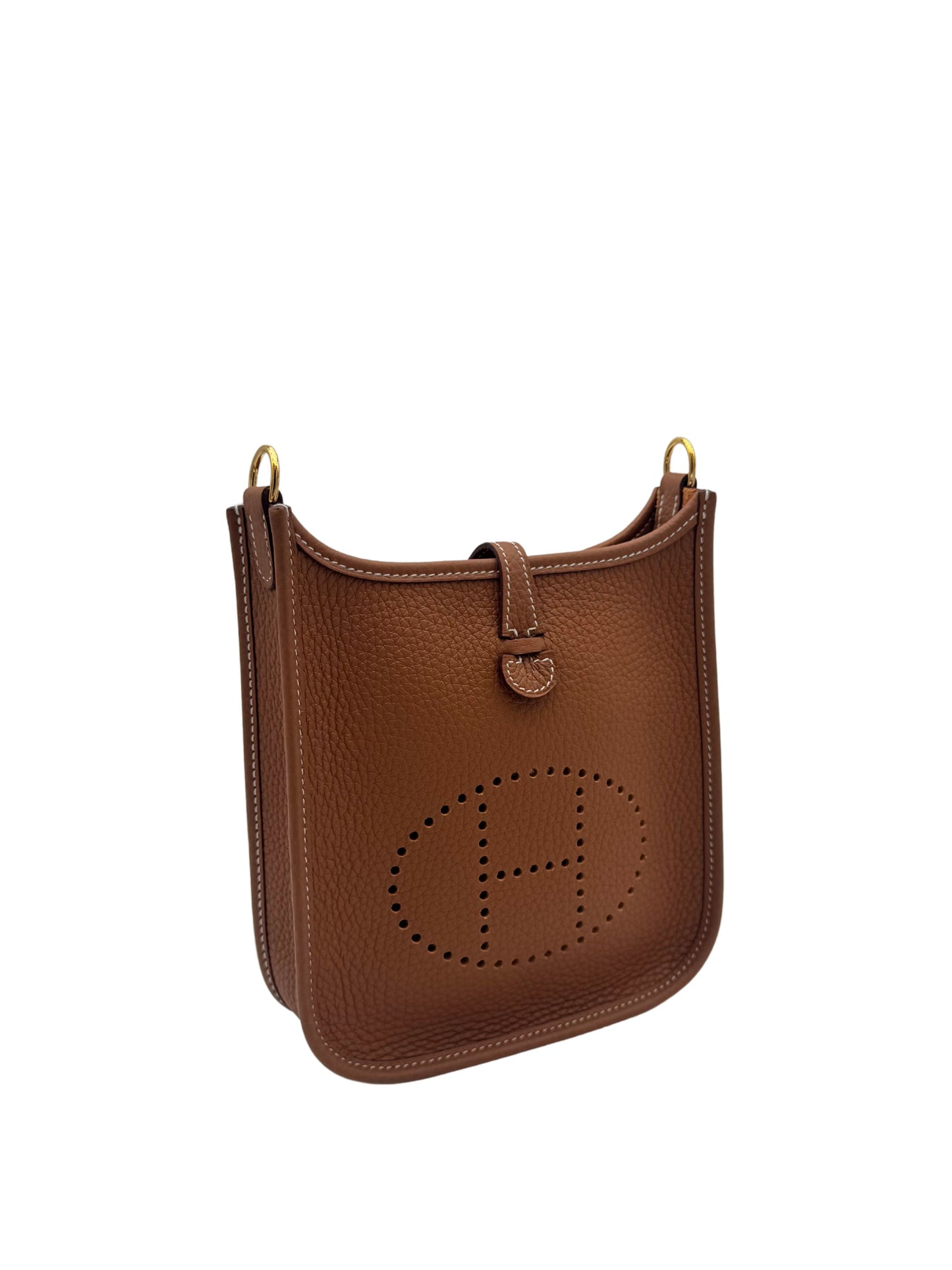 Hermès Evelyne Mini Clemence Gold