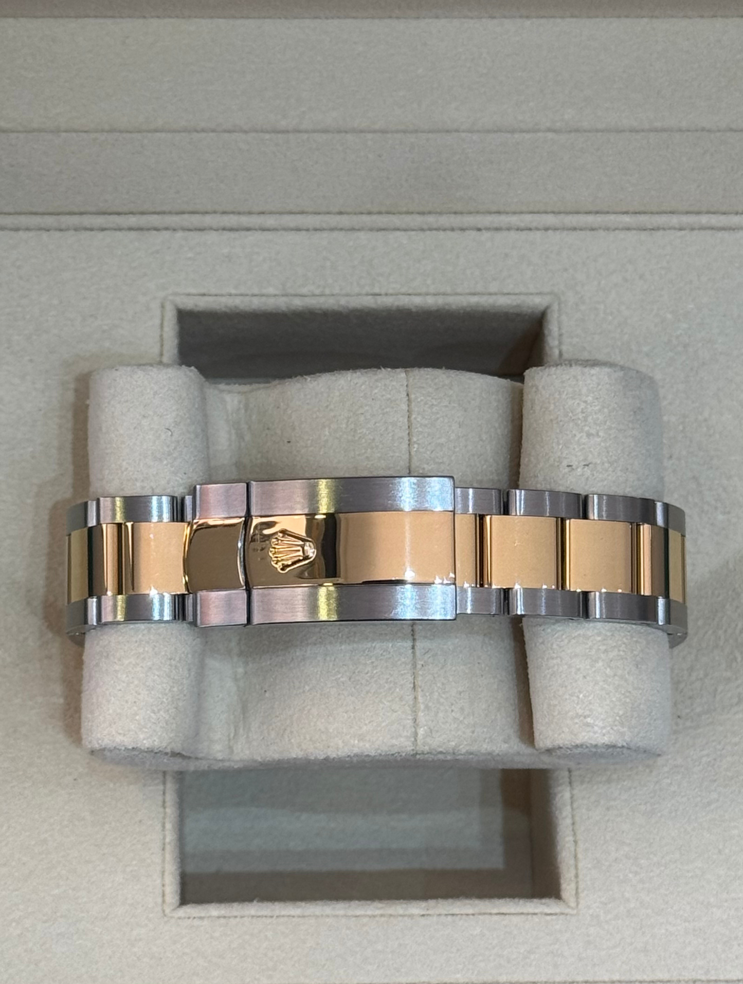 Rolex Datejust 41mm Steel/ Gold White Dial Oyster