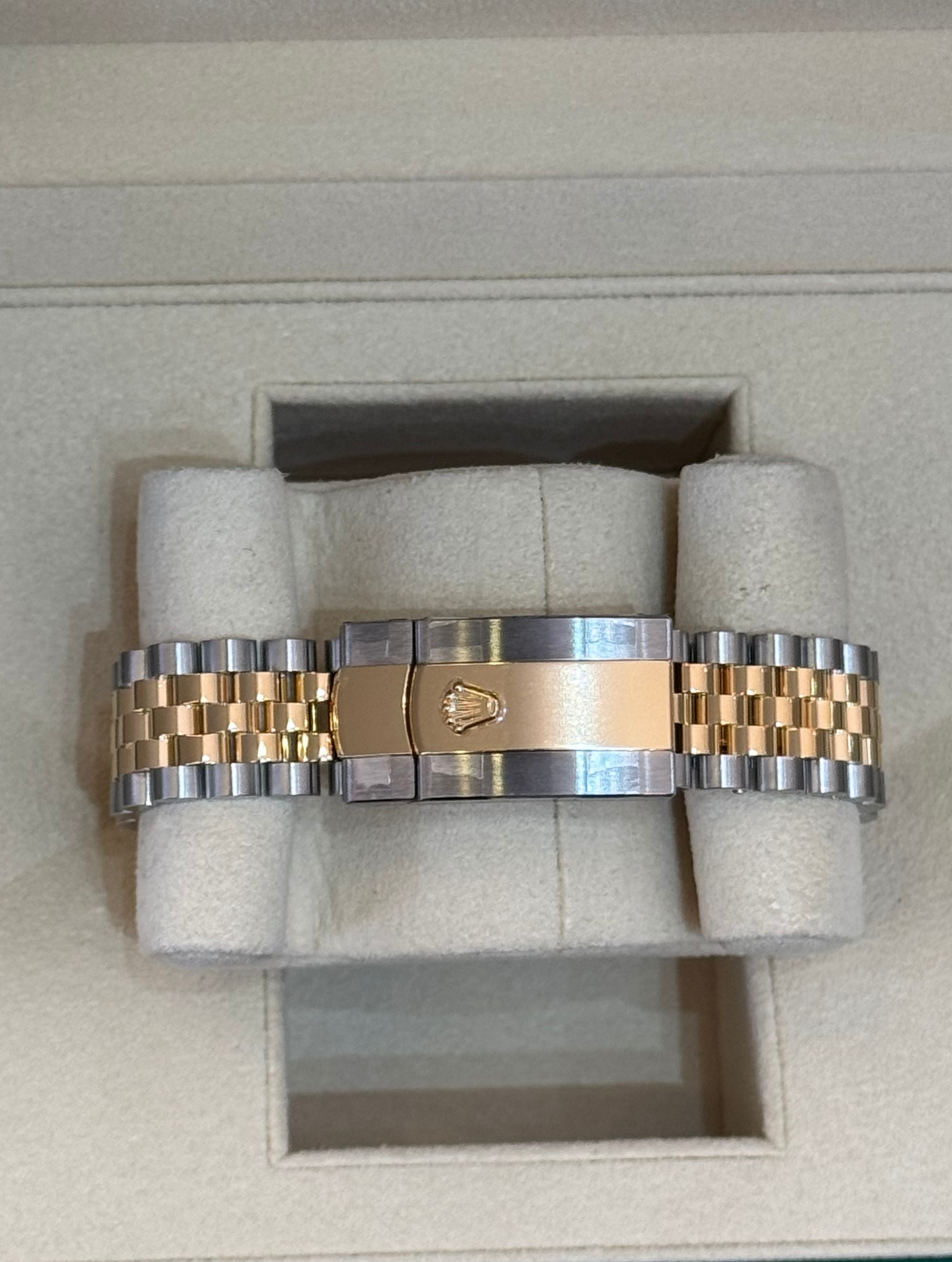 Rolex Datejust 41mm Steel/ Gold Black Diamond Dial