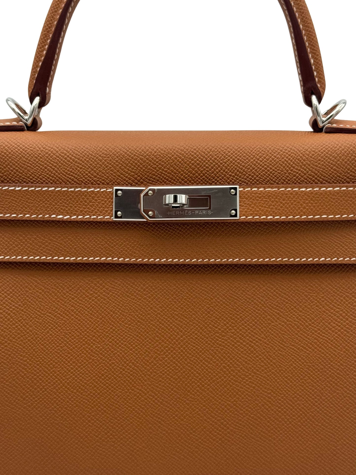 Hermès Kelly 28 Epsom Gold Palladium Hardware