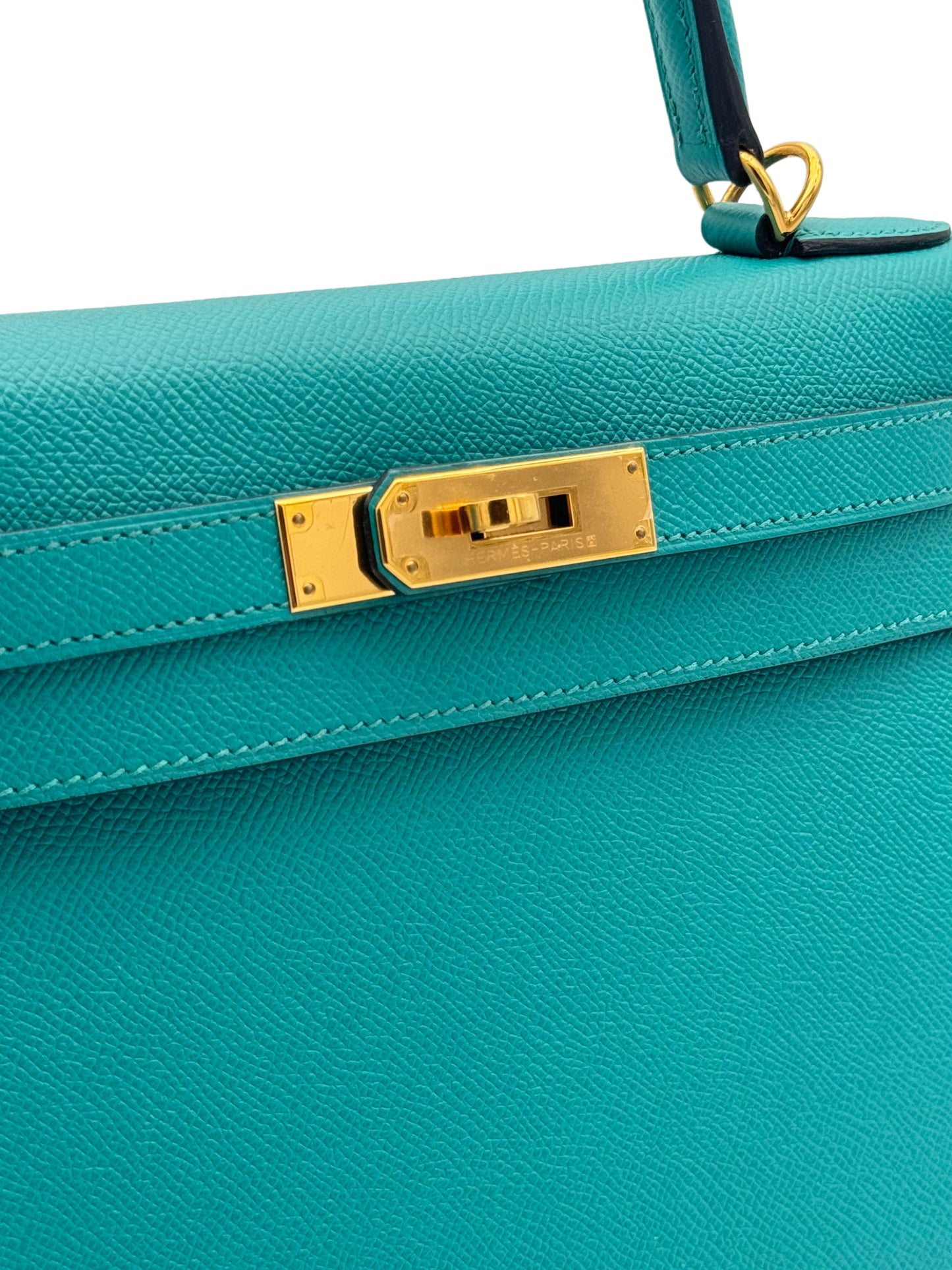 Hermès Kelly 28 Epsom Blue Paon