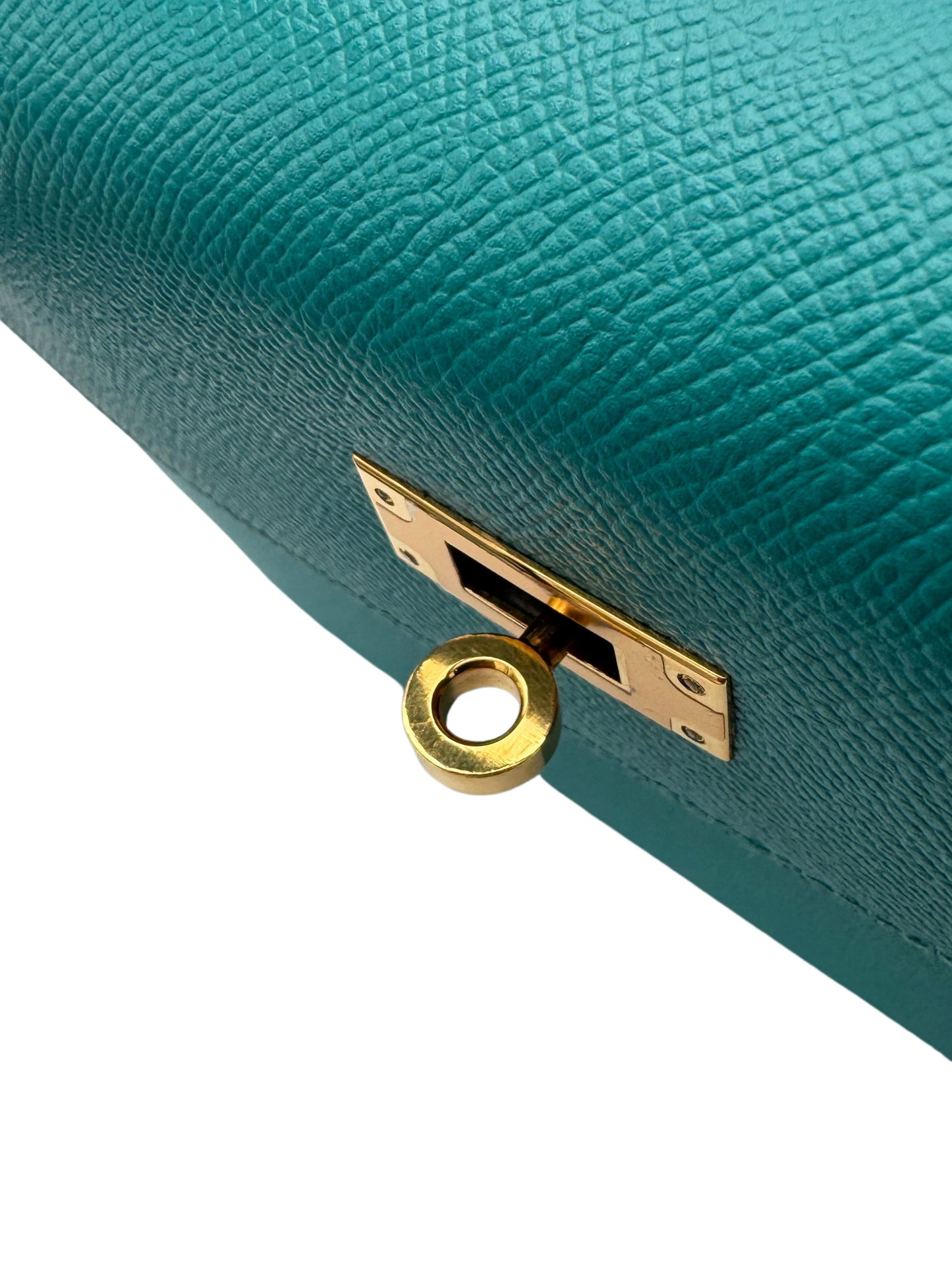 Hermès Kelly 28 Epsom Blue Paon