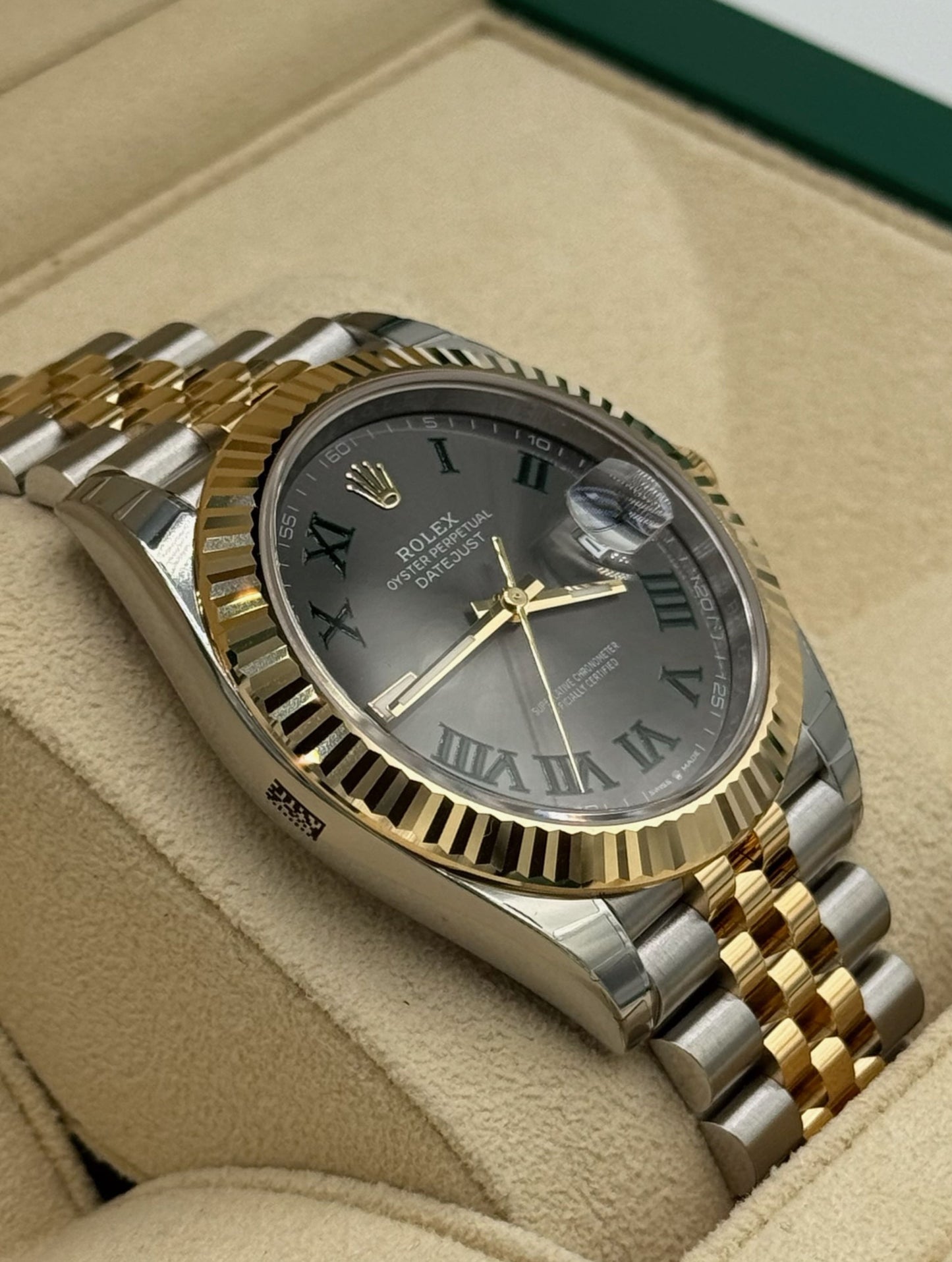 Rolex Datejust 41mm Steel/Gold Wimbledon Dial
