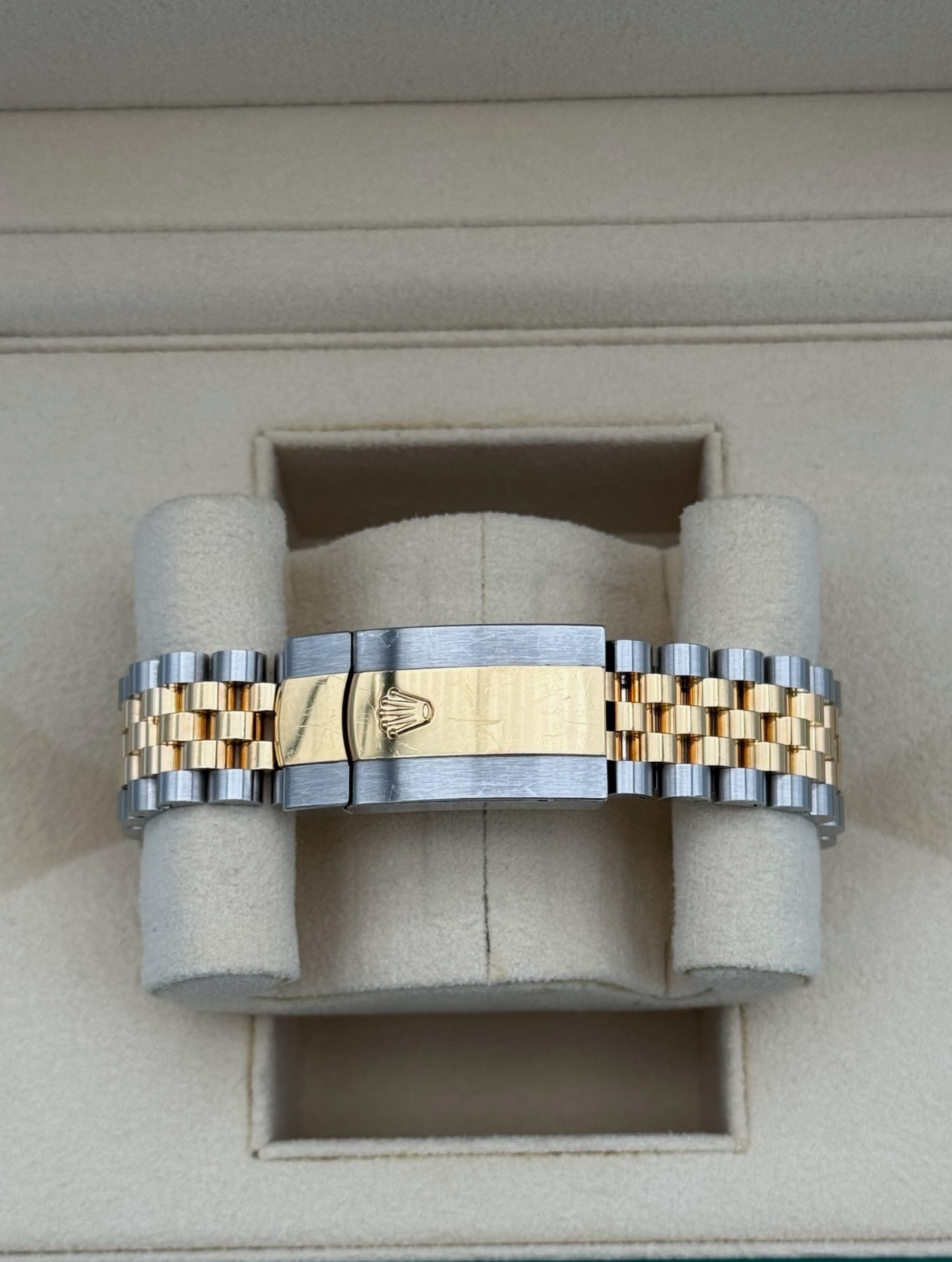 Rolex Datejust 36mm Steel/Gold Palm Diamond Dial