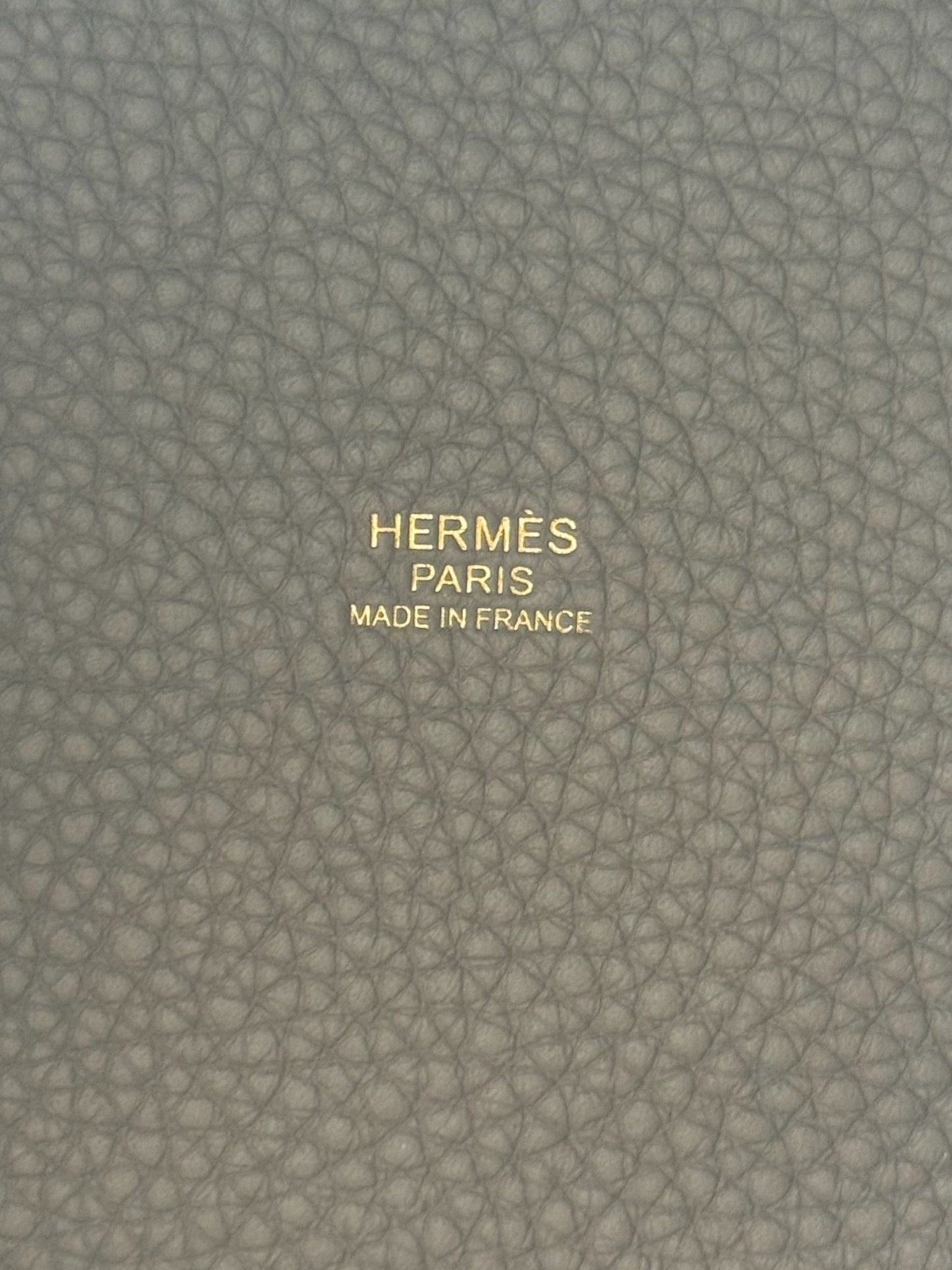 Hermès Picotin 18 Clemence Etoupe Gold Hardware