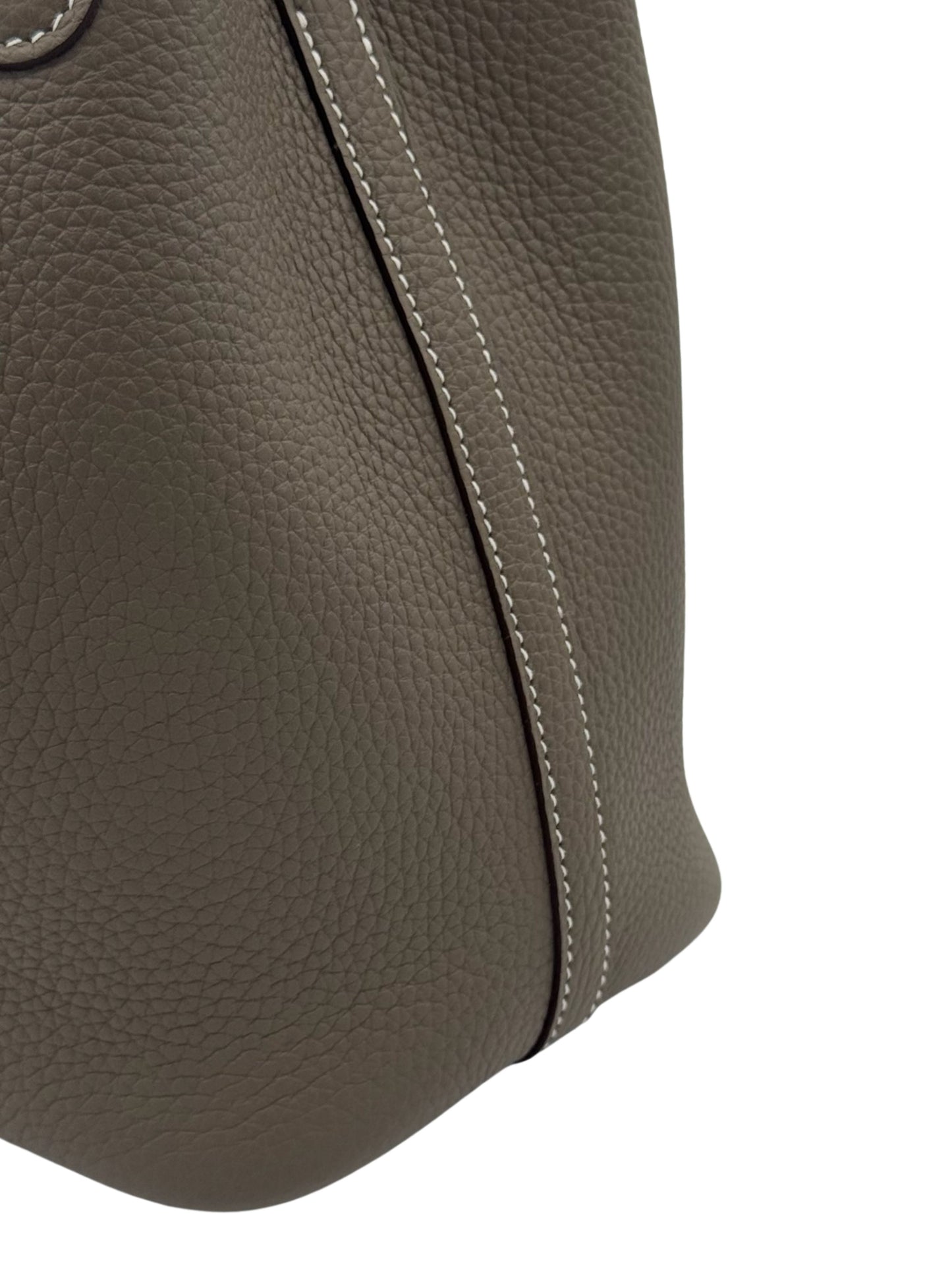 Hermès Picotin 18 Clemence Etoupe Gold Hardware