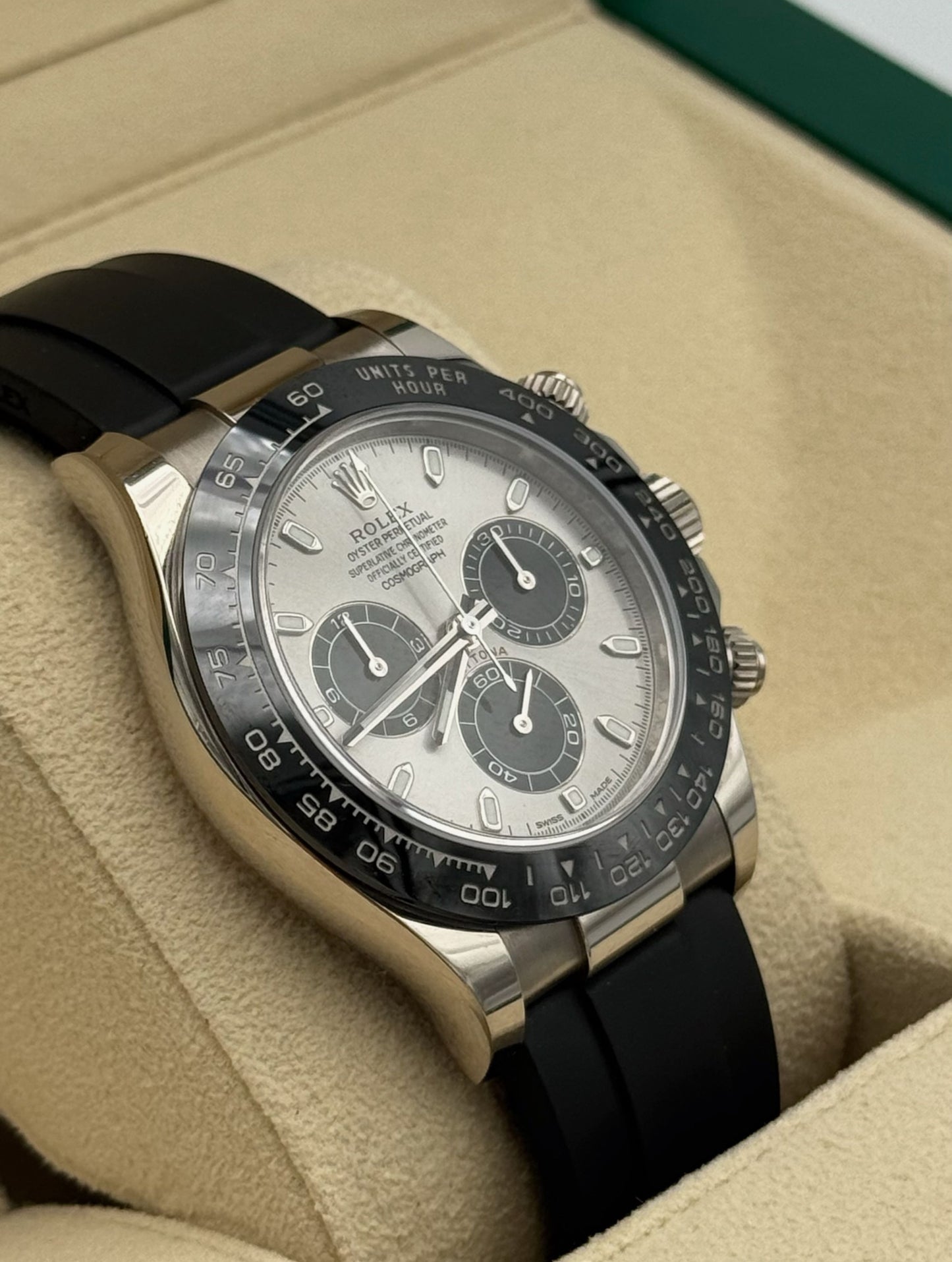 Rolex Daytona White Gold Oysterflex Ghost