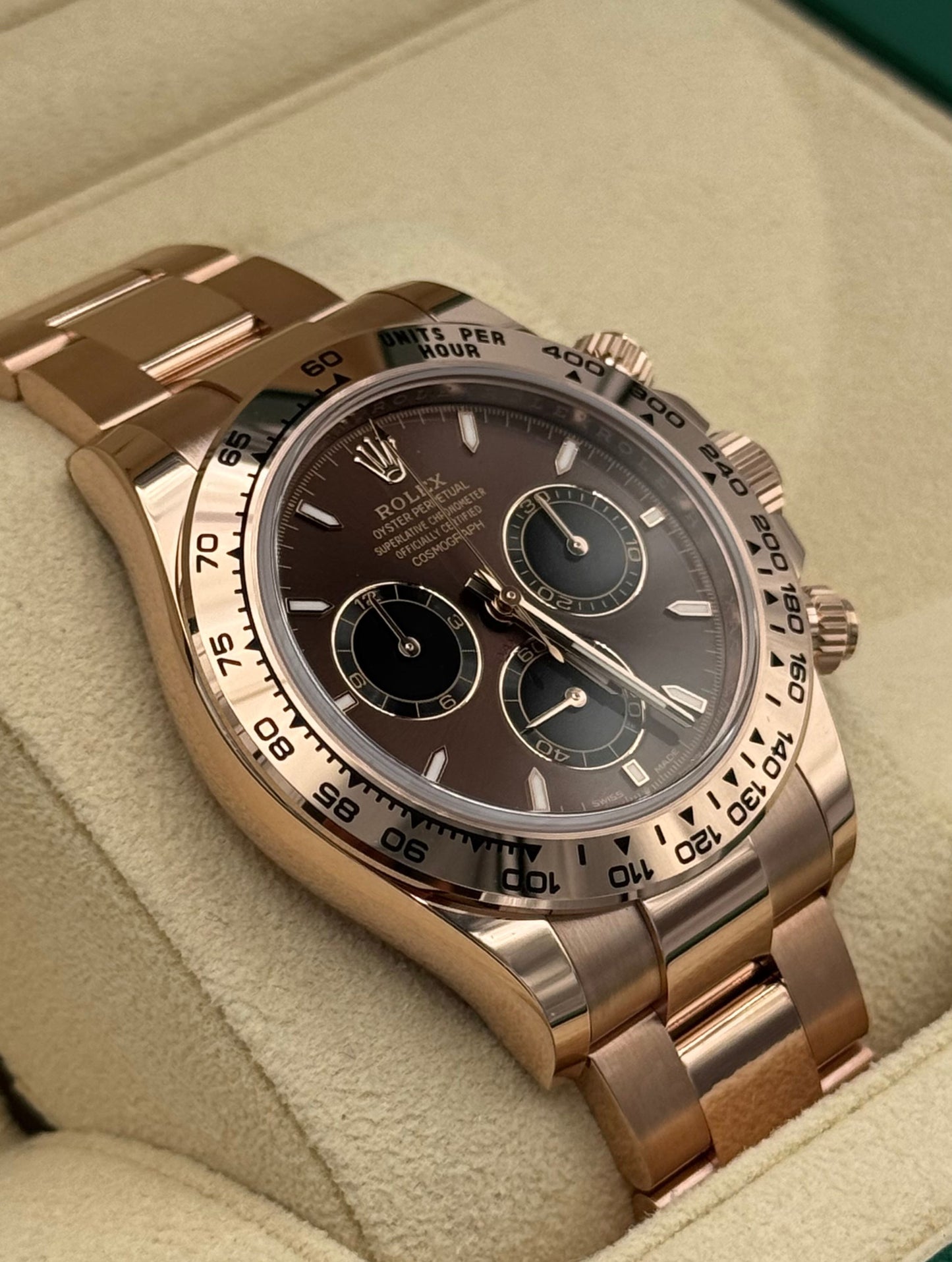 Rolex Daytona Rose Gold Chocolate Dial