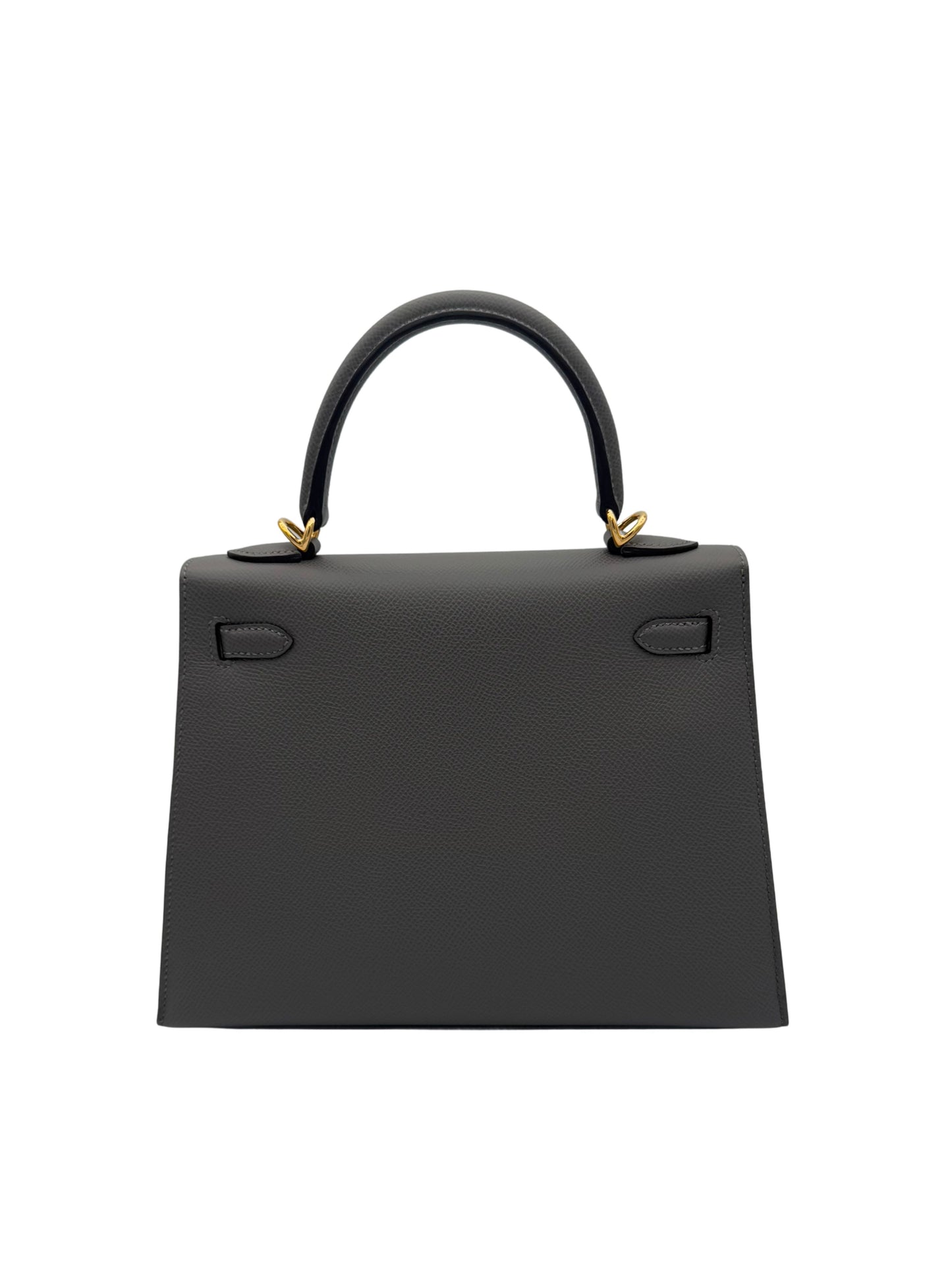Hermès Kelly 25 Epsom Gris Meyer Gold Hardware