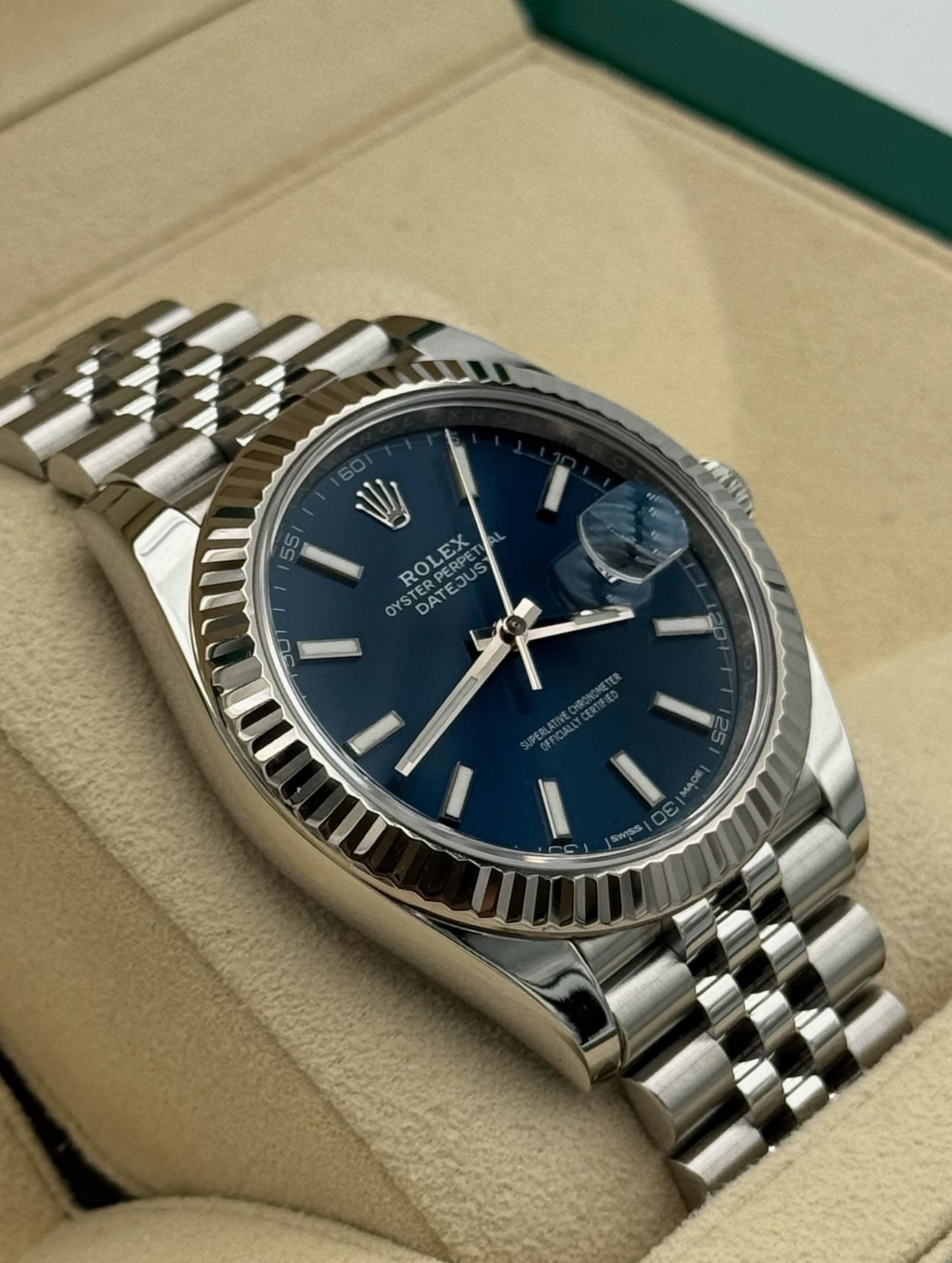 Rolex Datejust 41mm Blue Dial Jubilee