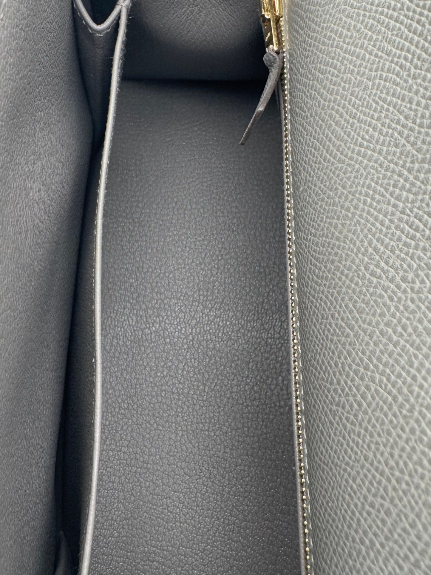 Hermès Kelly 25 Epsom Gris Meyer Gold Hardware