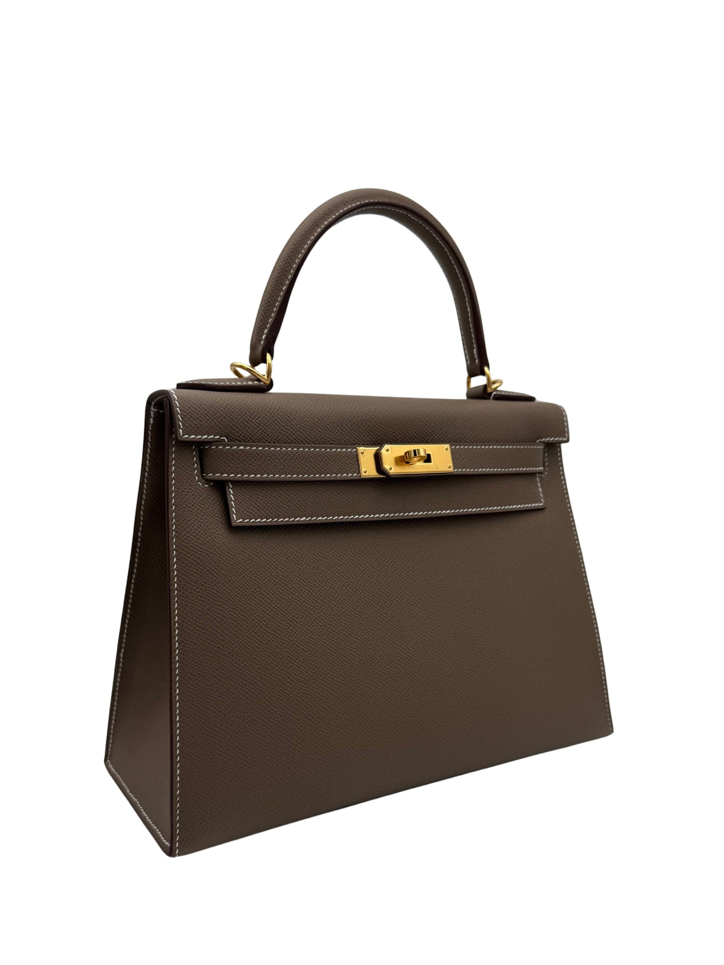 Hermès Kelly 28 Epsom Etoupe Gold Hardware