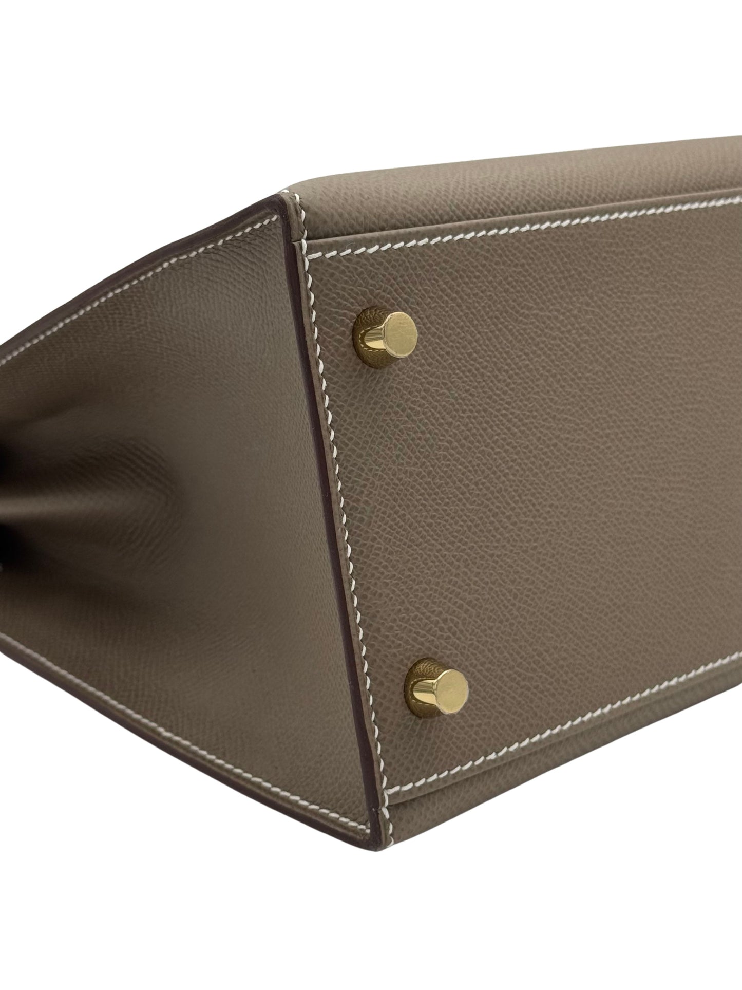 Hermès Kelly 28 Epsom Etoupe Gold Hardware