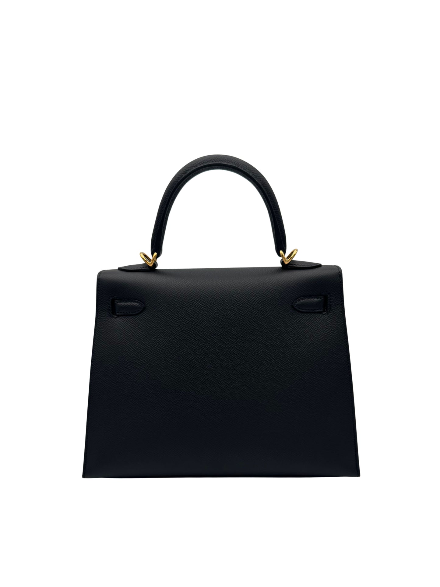 Hermès Kelly 25 Epsom Black Gold Hardware