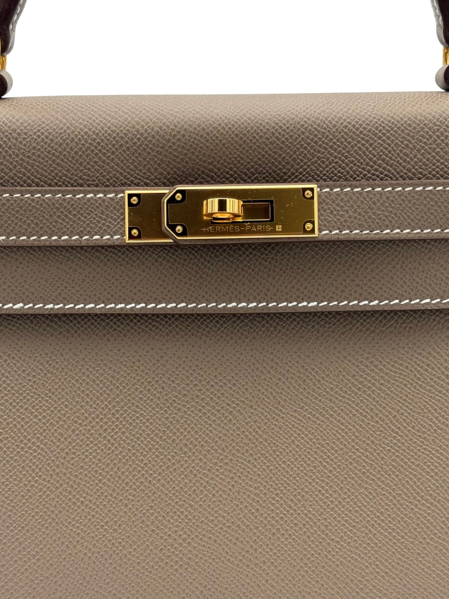 Hermès Kelly 28 Epsom Etoupe Gold Hardware