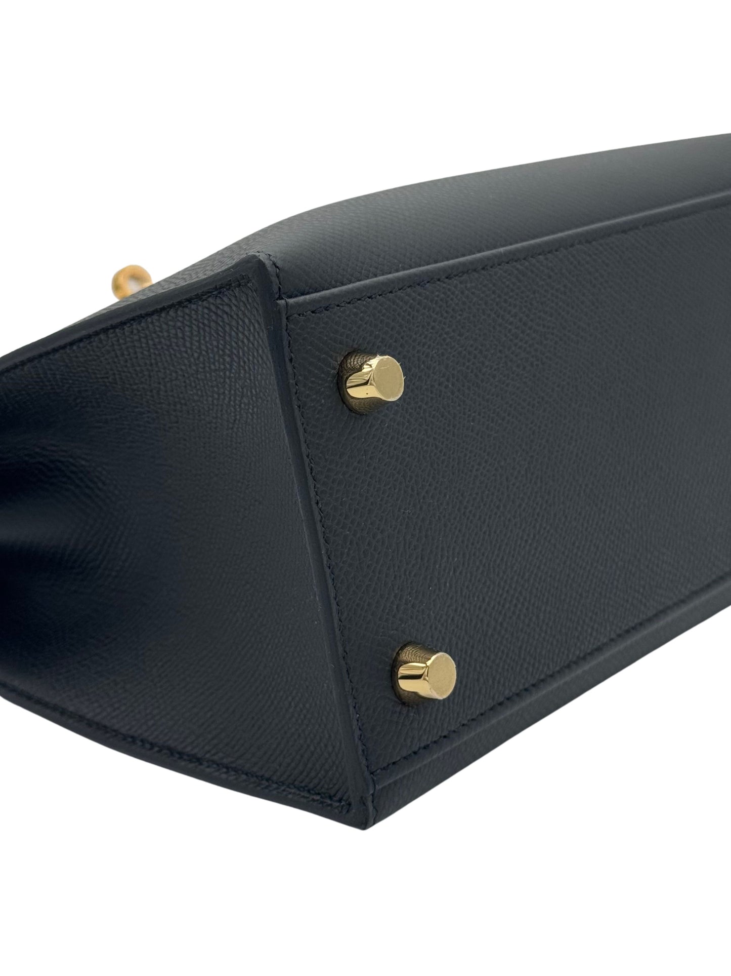 Hermès Kelly 25 Epsom Black Gold Hardware