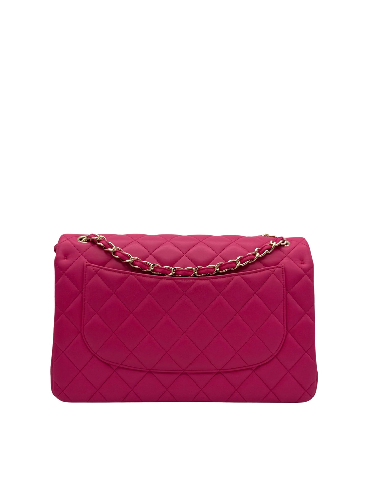 Chanel Classic Jumbo Pink Lambskin
