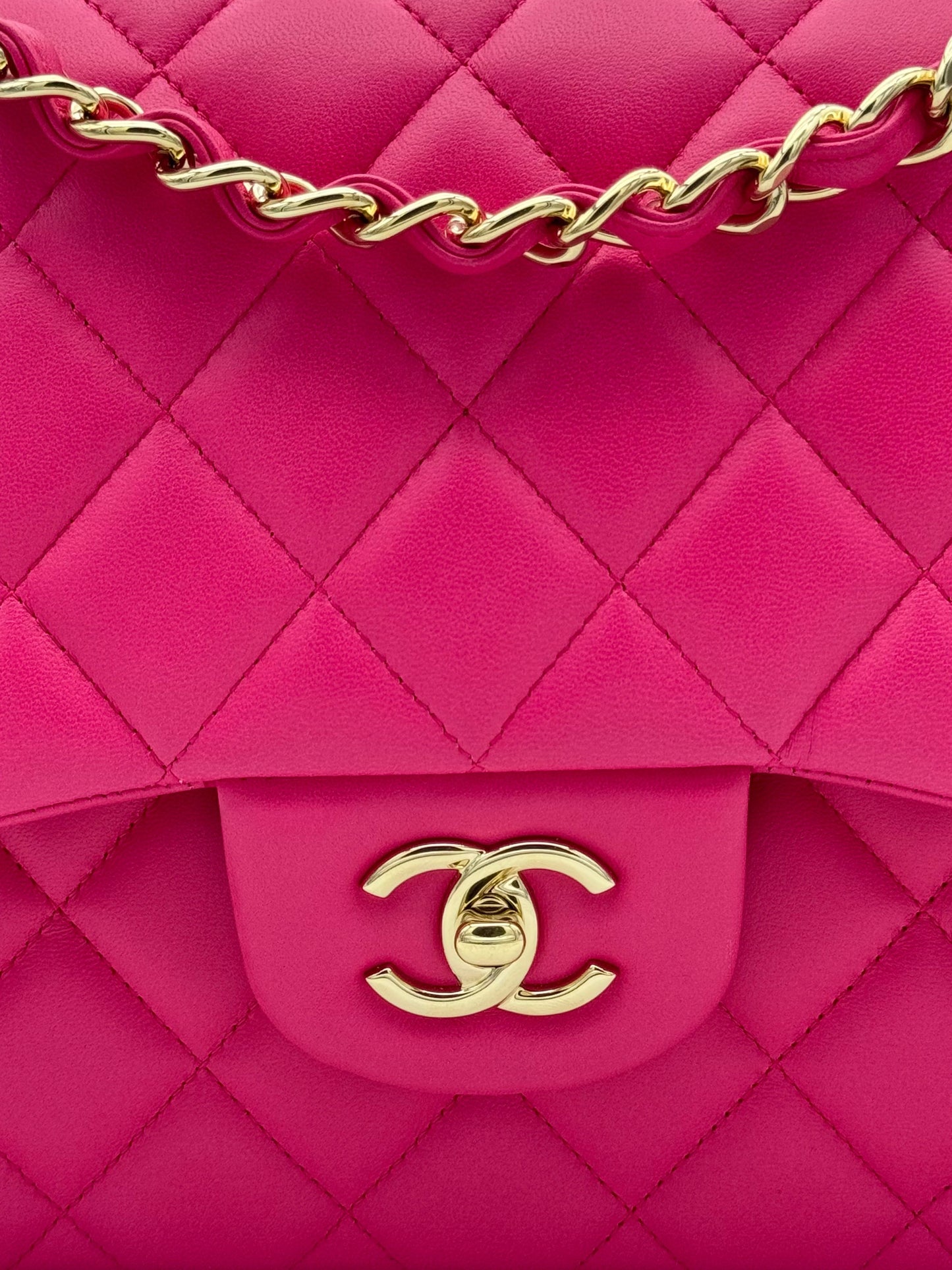Chanel Classic Jumbo Pink Lambskin