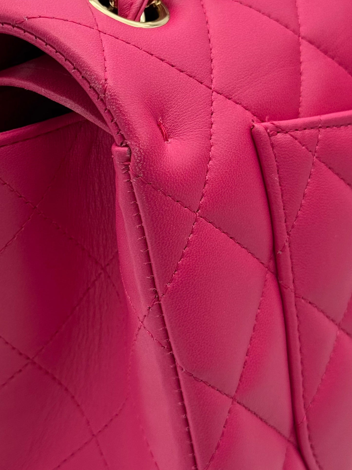 Chanel Classic Jumbo Pink Lambskin