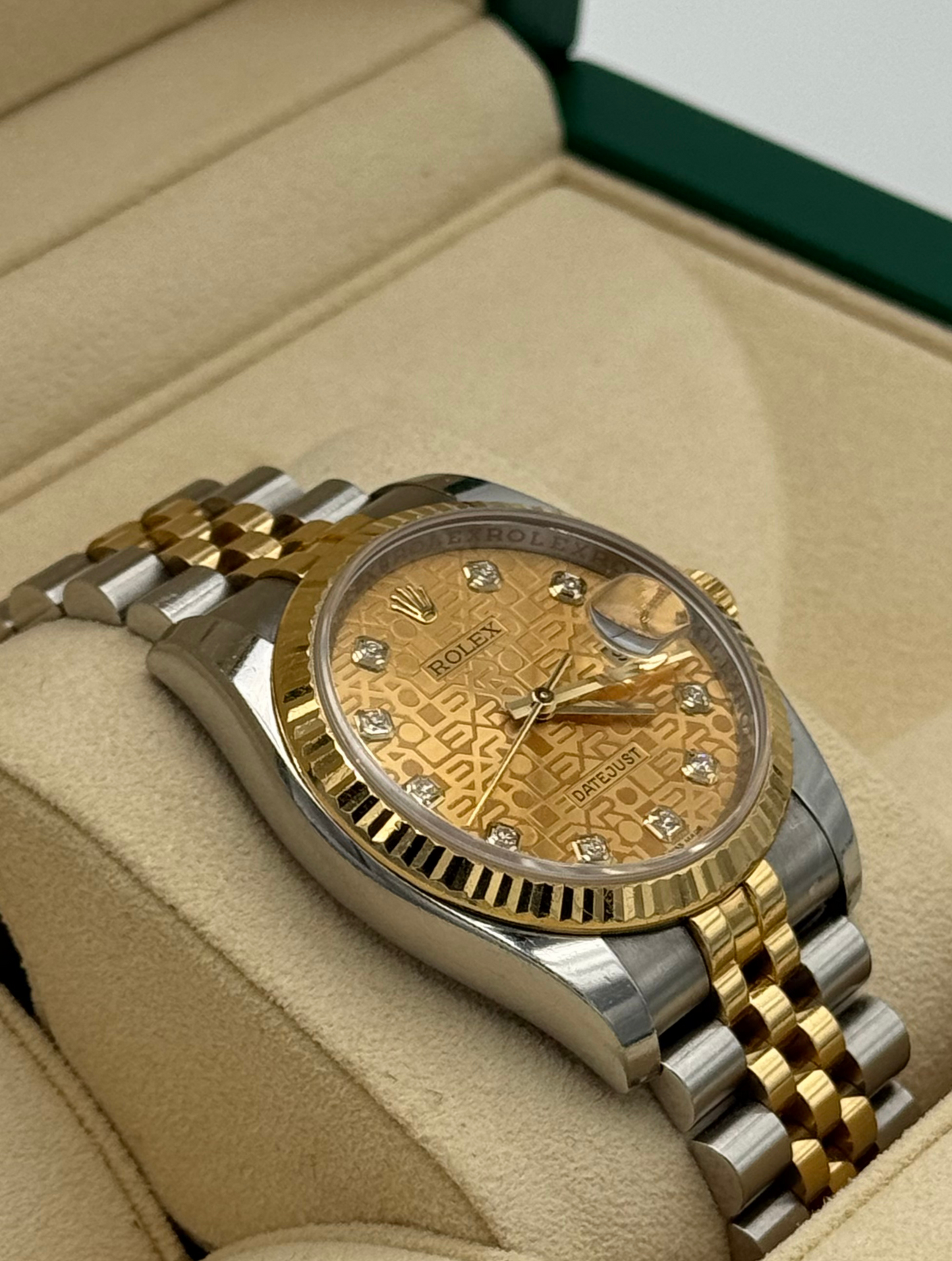 Rolex Datejust 36mm Steel/Gold Anniversary Dial