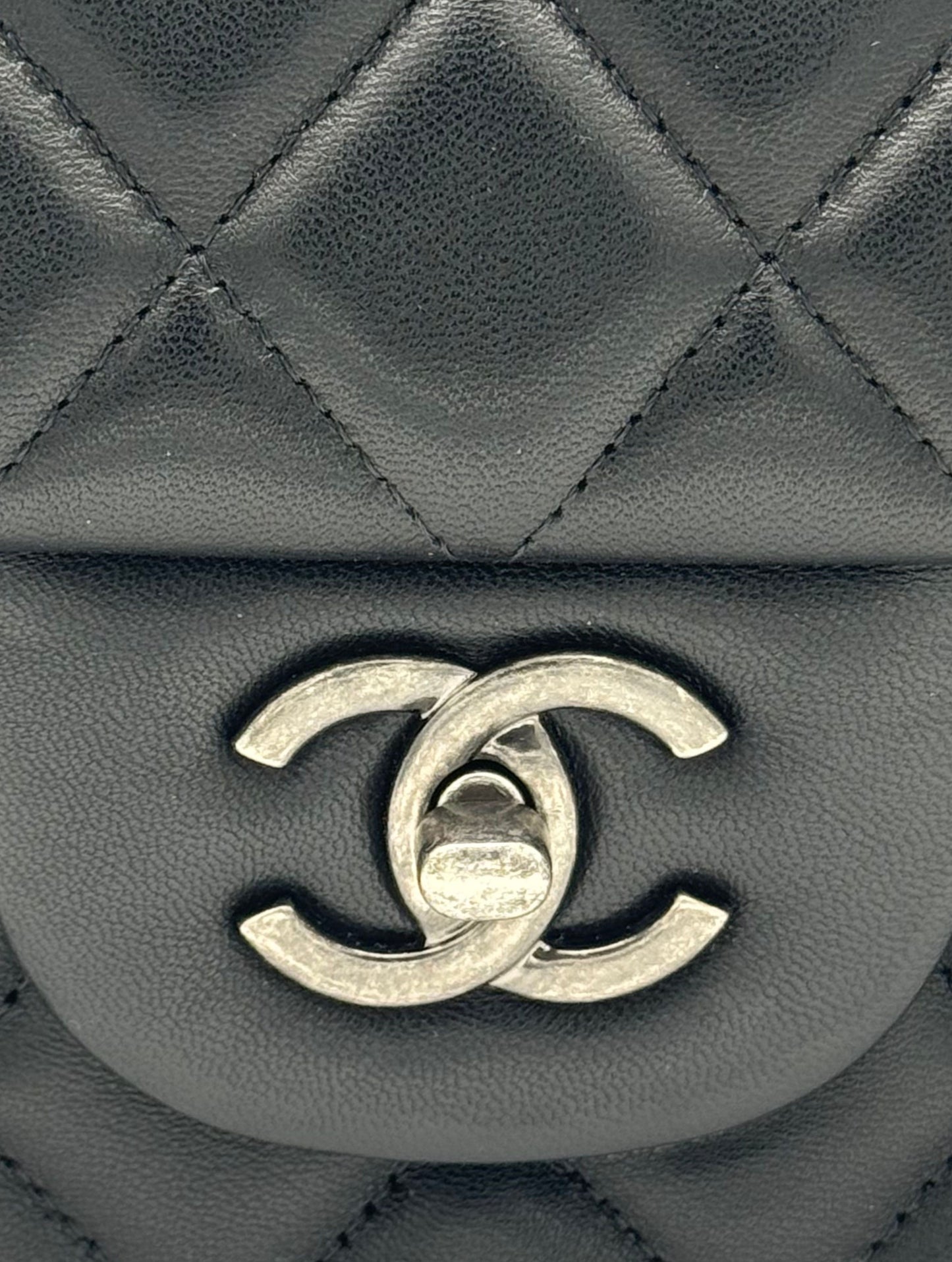 Chanel Classic Jumbo Black Lambskin