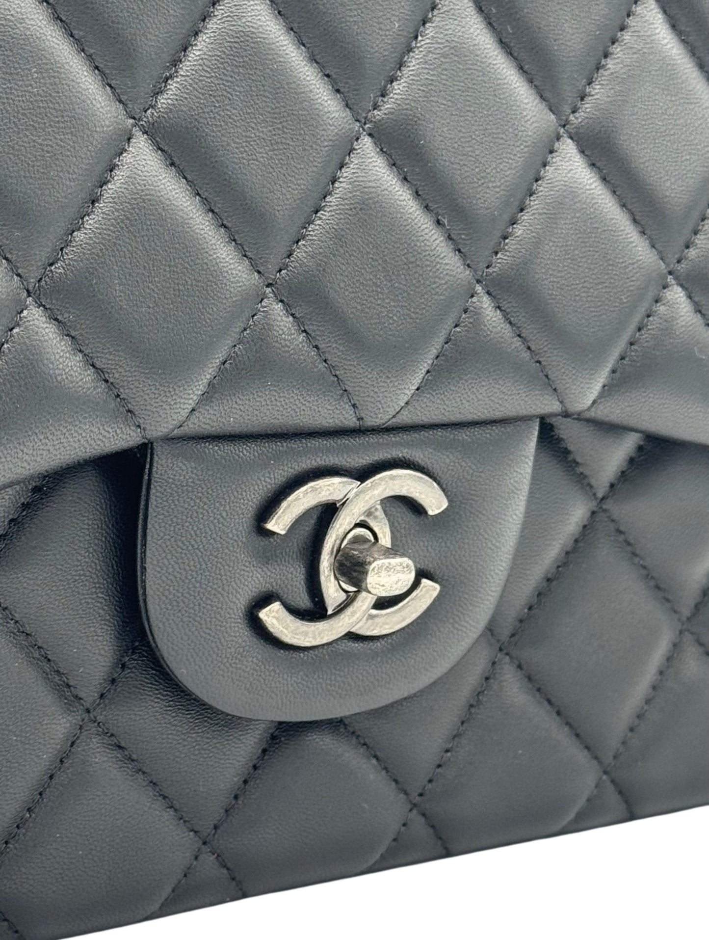 Chanel Classic Jumbo Black Lambskin